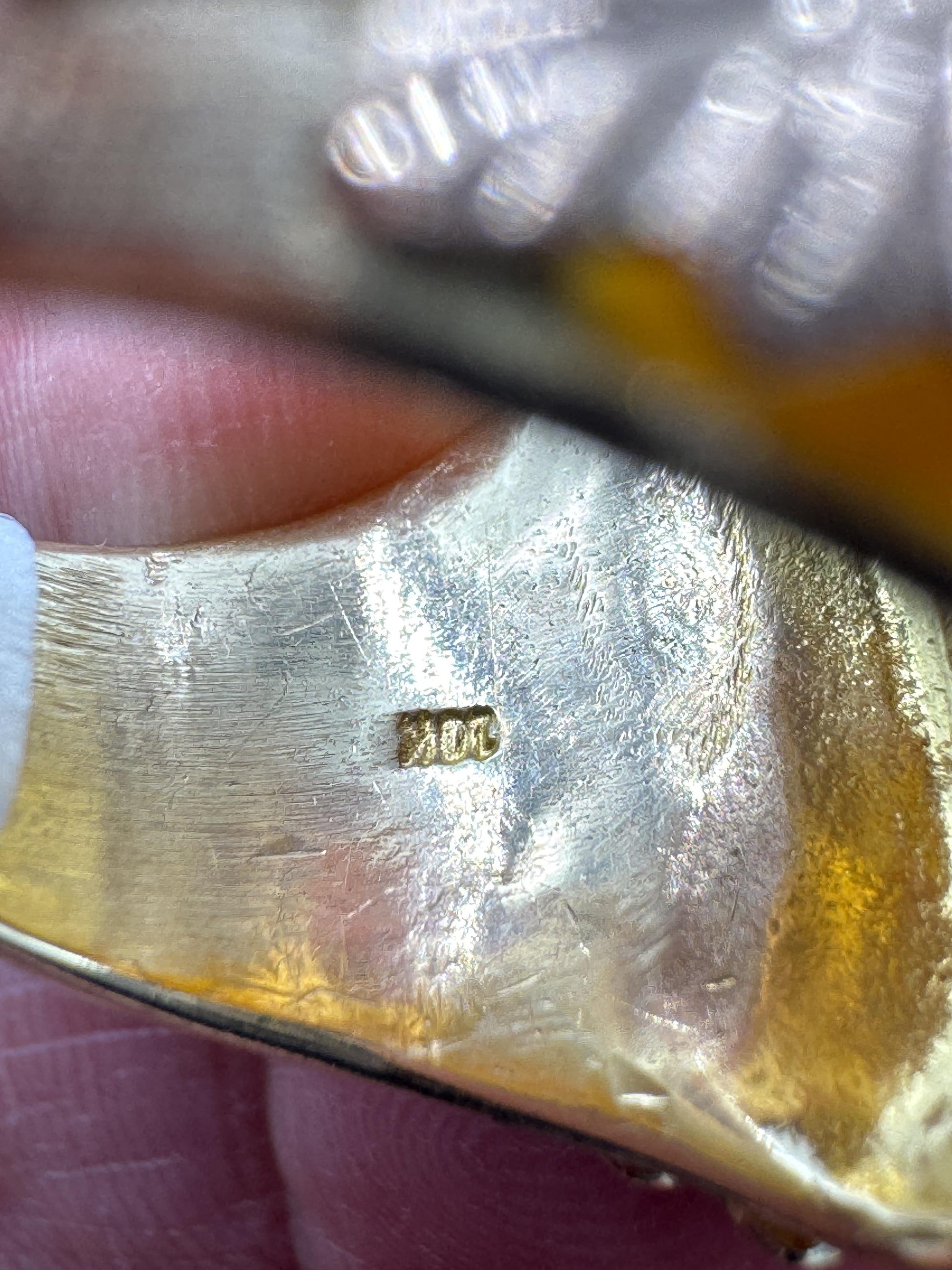 Vintage Harley Davidson Black Hills Gold Ring