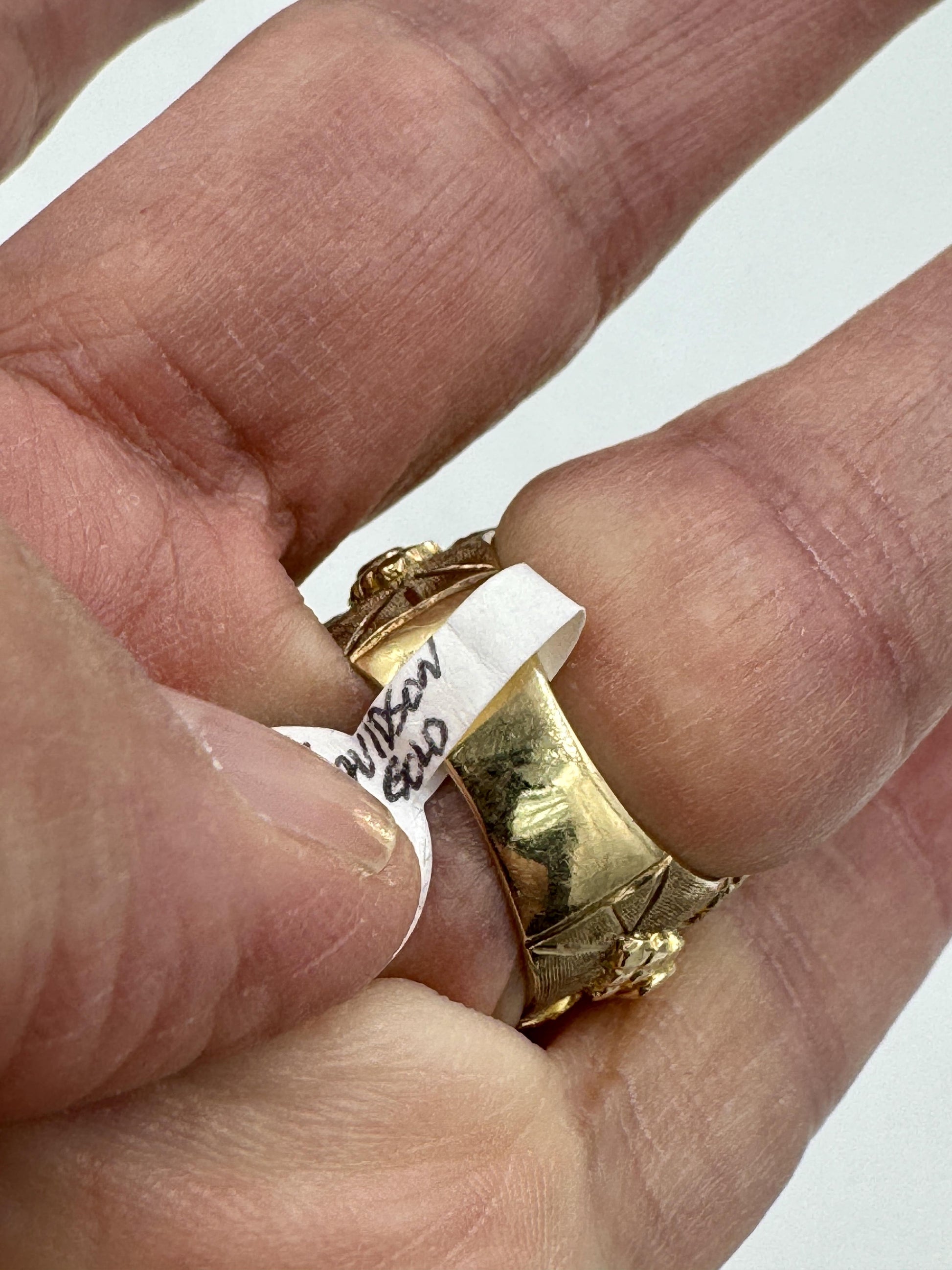 Vintage Harley Davidson Black Hills Gold Ring