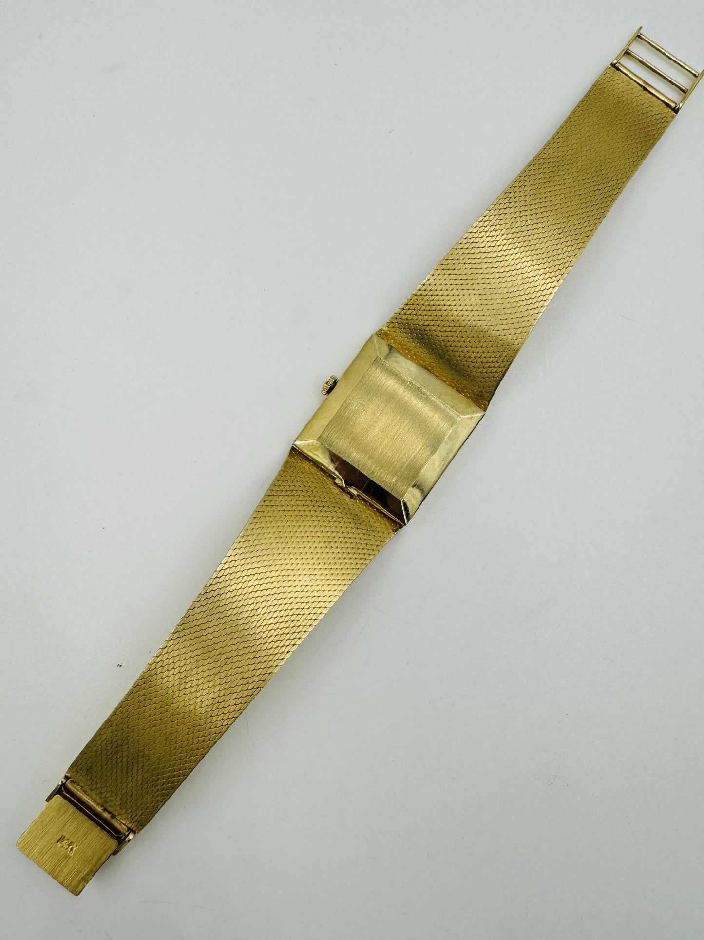 Vintage 14K Gold OMEGA Wristwatch Mesh Watch Swiss Mechanical Movement