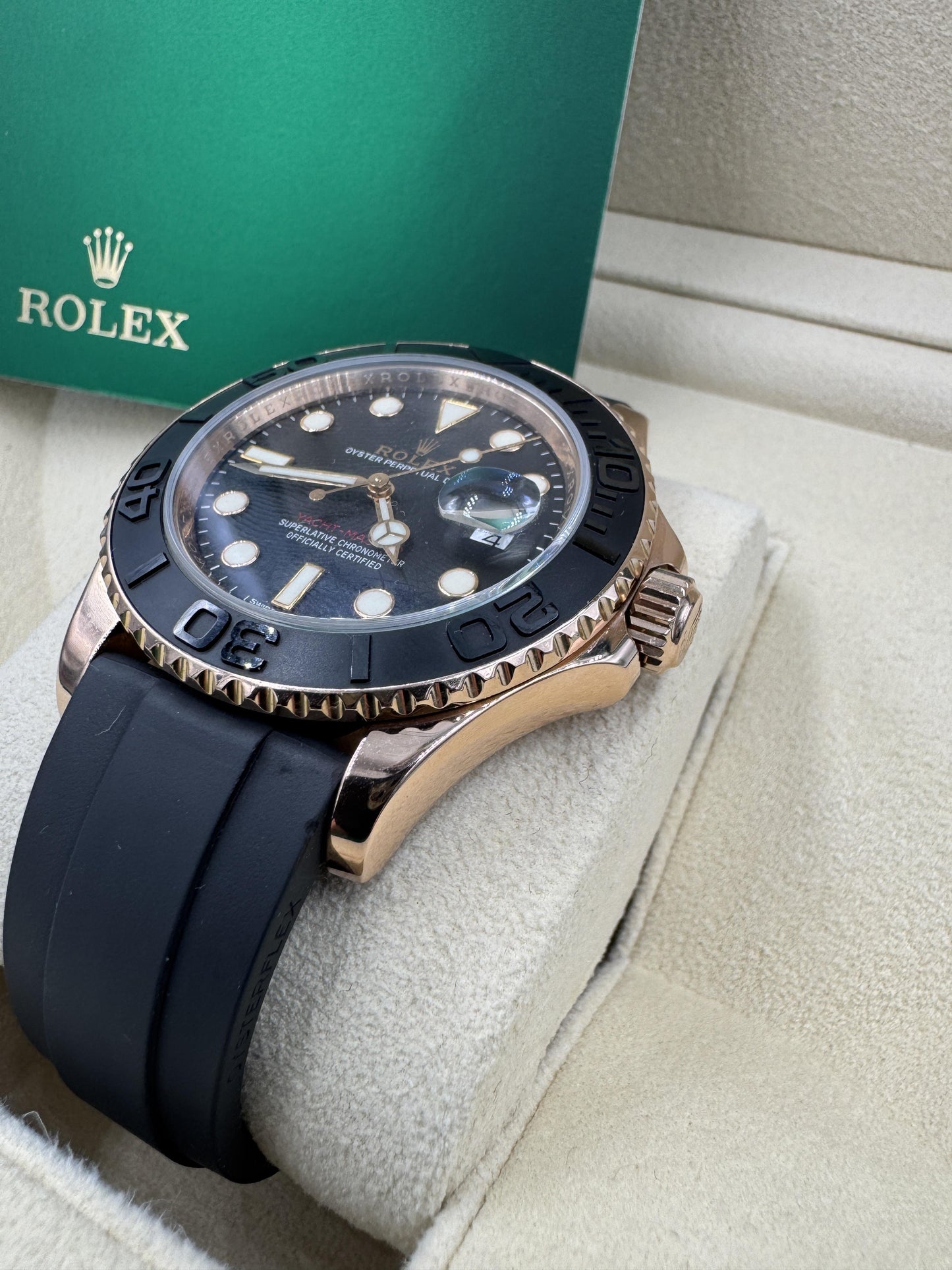 Rolex Yacht-Master 116655 40mm 18k Rose Gold Watch w/ Box 2019