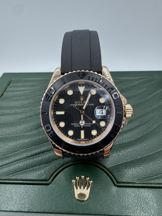 Rolex Yacht-Master 116655 40mm 18k Rose Gold Watch w/ Box 2019