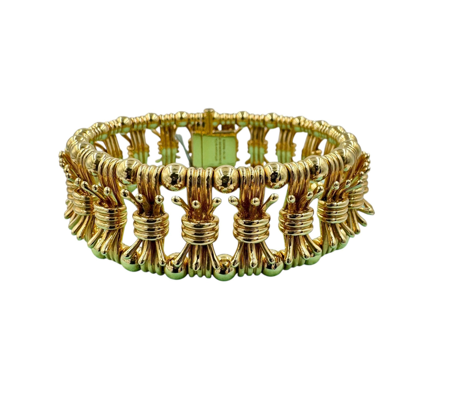 Tiffany Schlumberger 18k Fancy Link Wide Bracelet