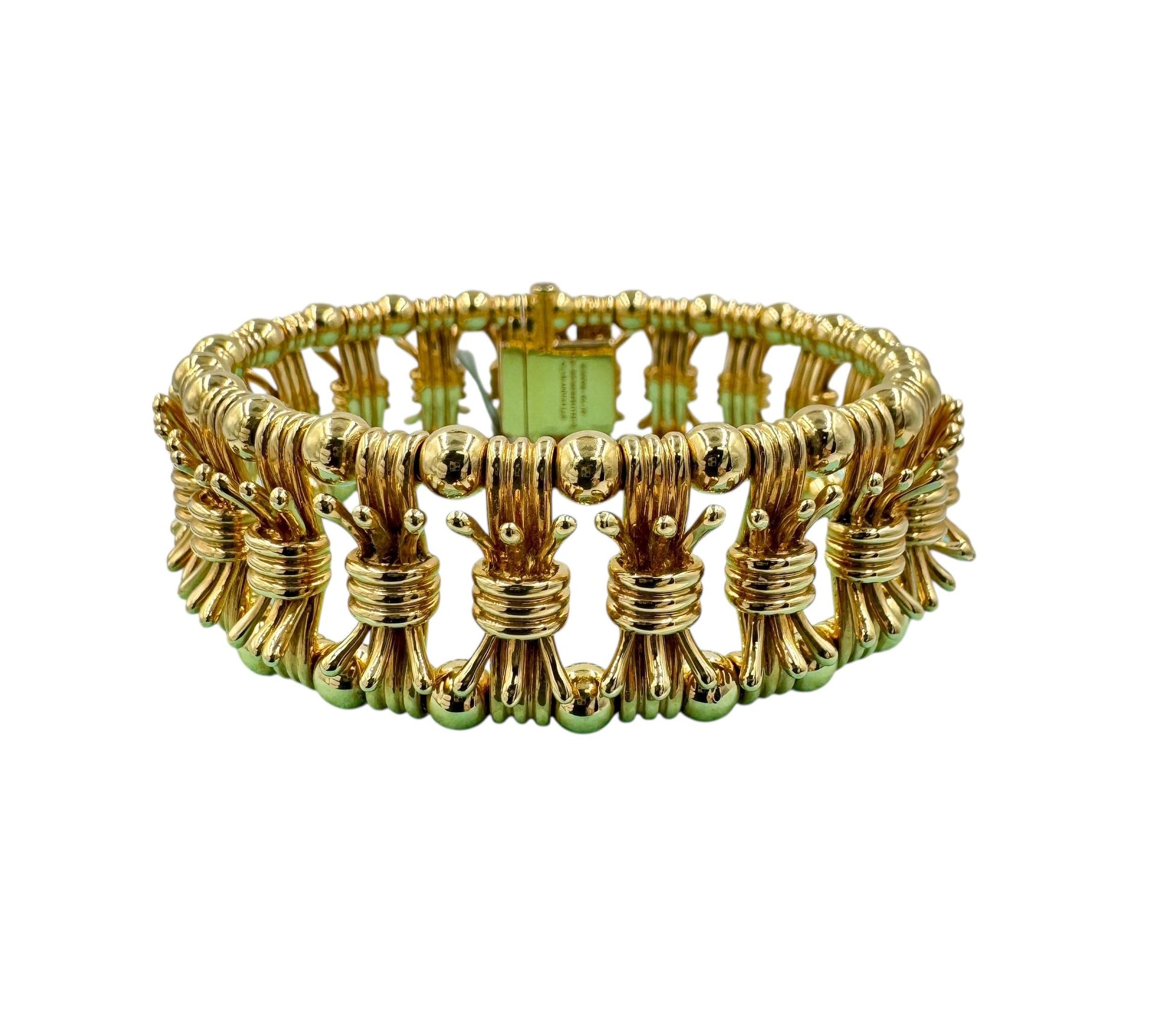 Tiffany Schlumberger 18k Fancy Link Wide Bracelet