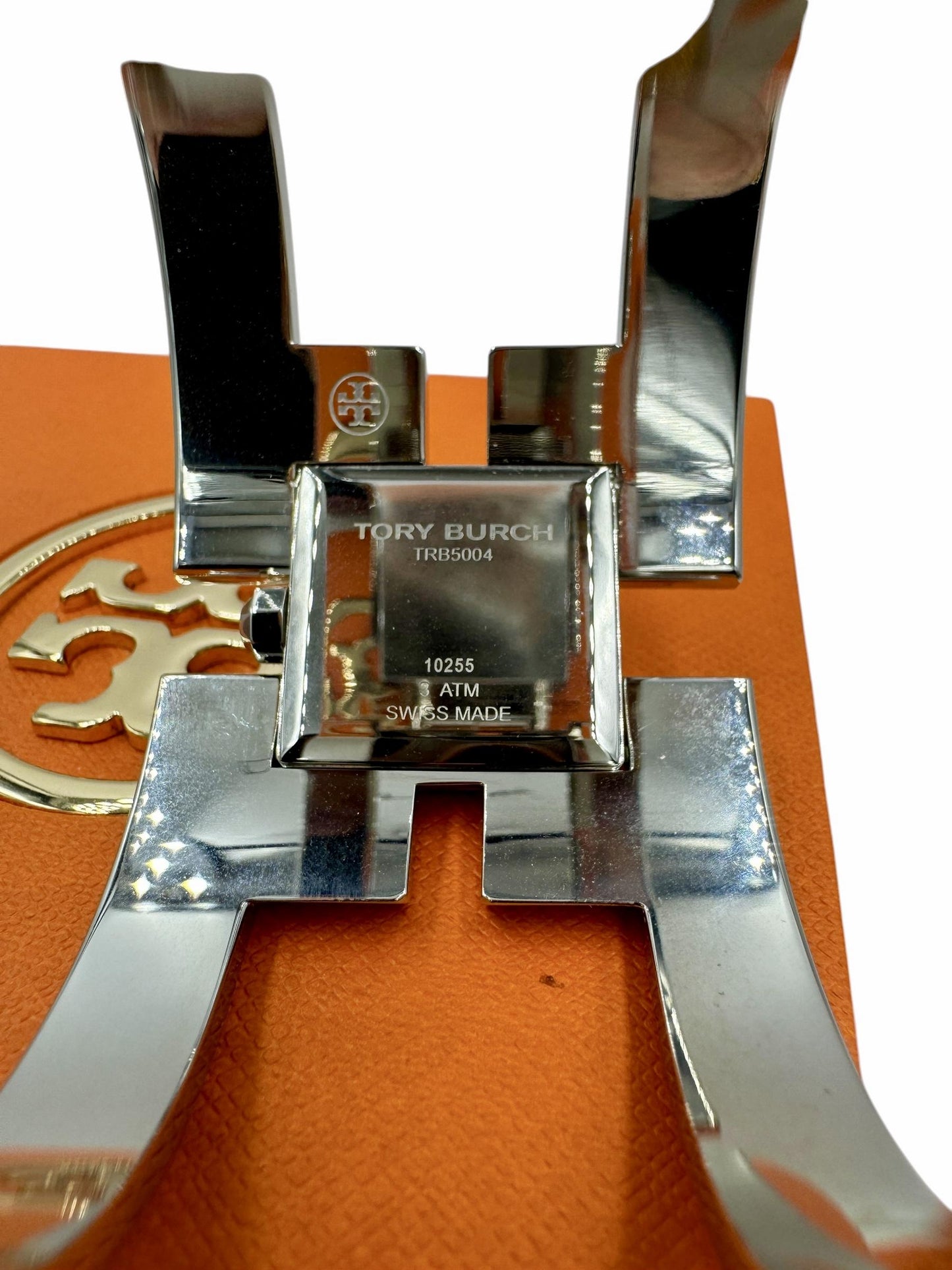 Tori Burch Sawyer Cuff Bangle Watch with Box and books