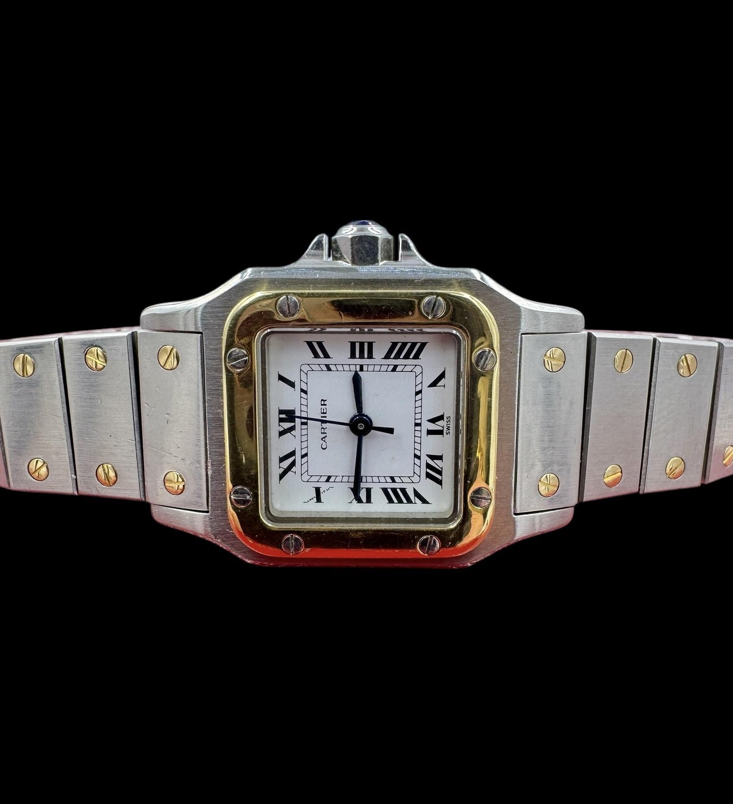 Vintage Cartier Santos Galbee Twotone 24mm Automatic Circa 1979