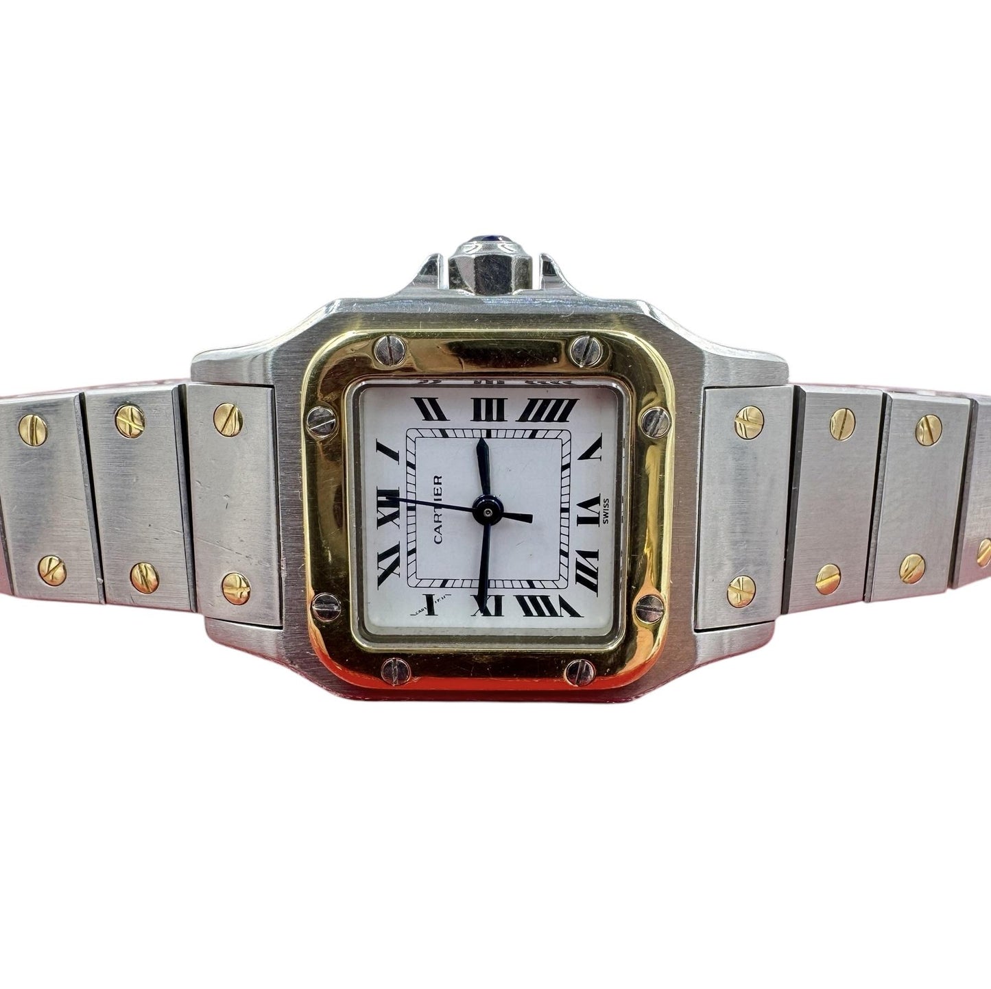 Vintage Cartier Santos Galbee Twotone 24mm Automatic Circa 1979