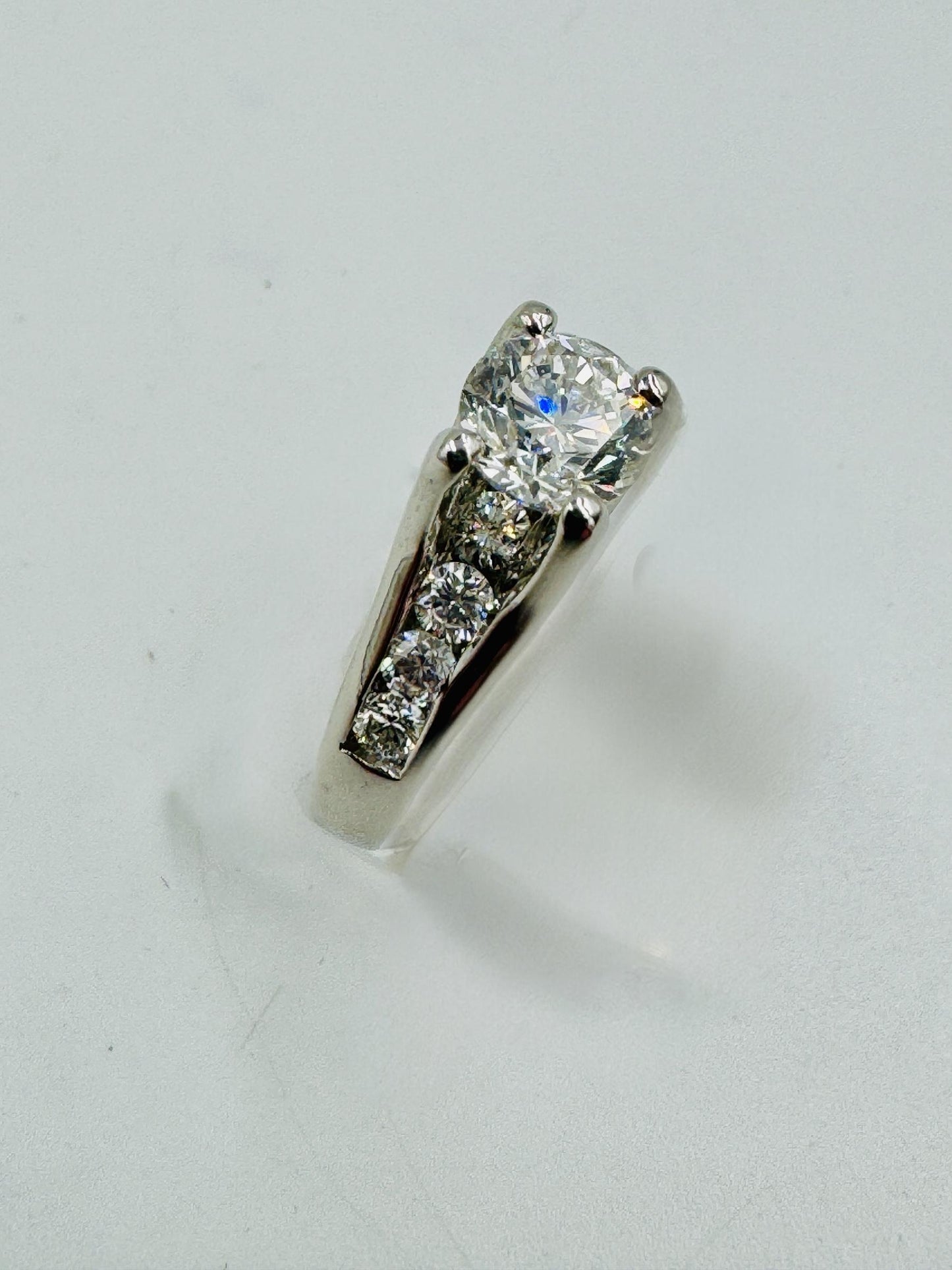 Platinum Diamond Engagement Ring EGL Certified