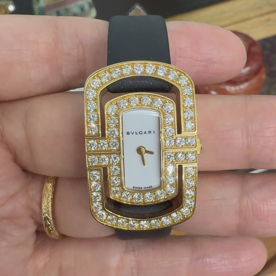 BVLGARI Bulgari Parentesi Diamond Watch 18k Yellow Gold