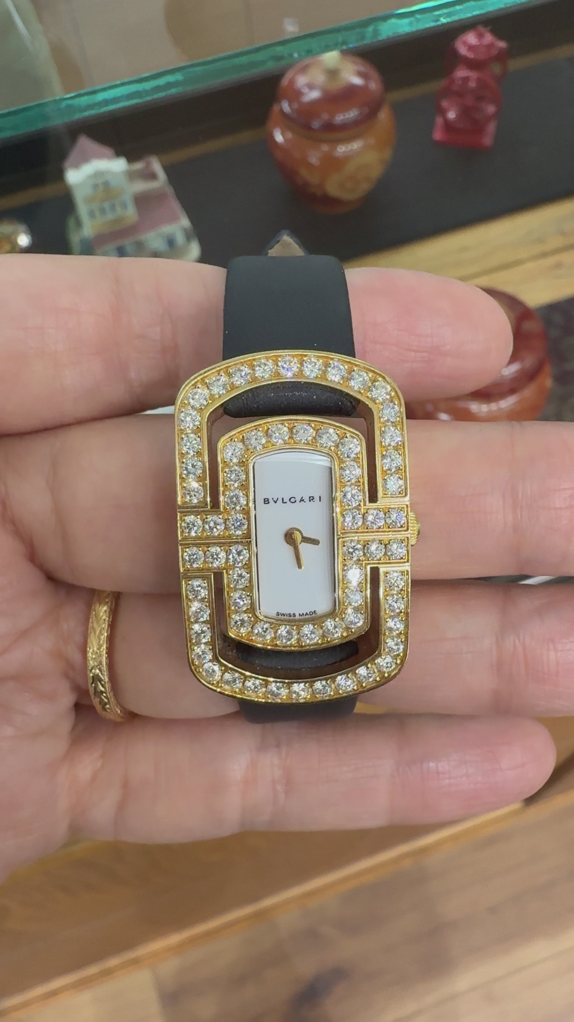 BVLGARI Bulgari Parentesi Diamond Watch 18k Yellow Gold