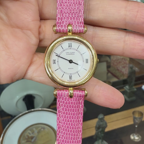 Rare Van Cleef & Arpels 18k Yellow Gold Watch