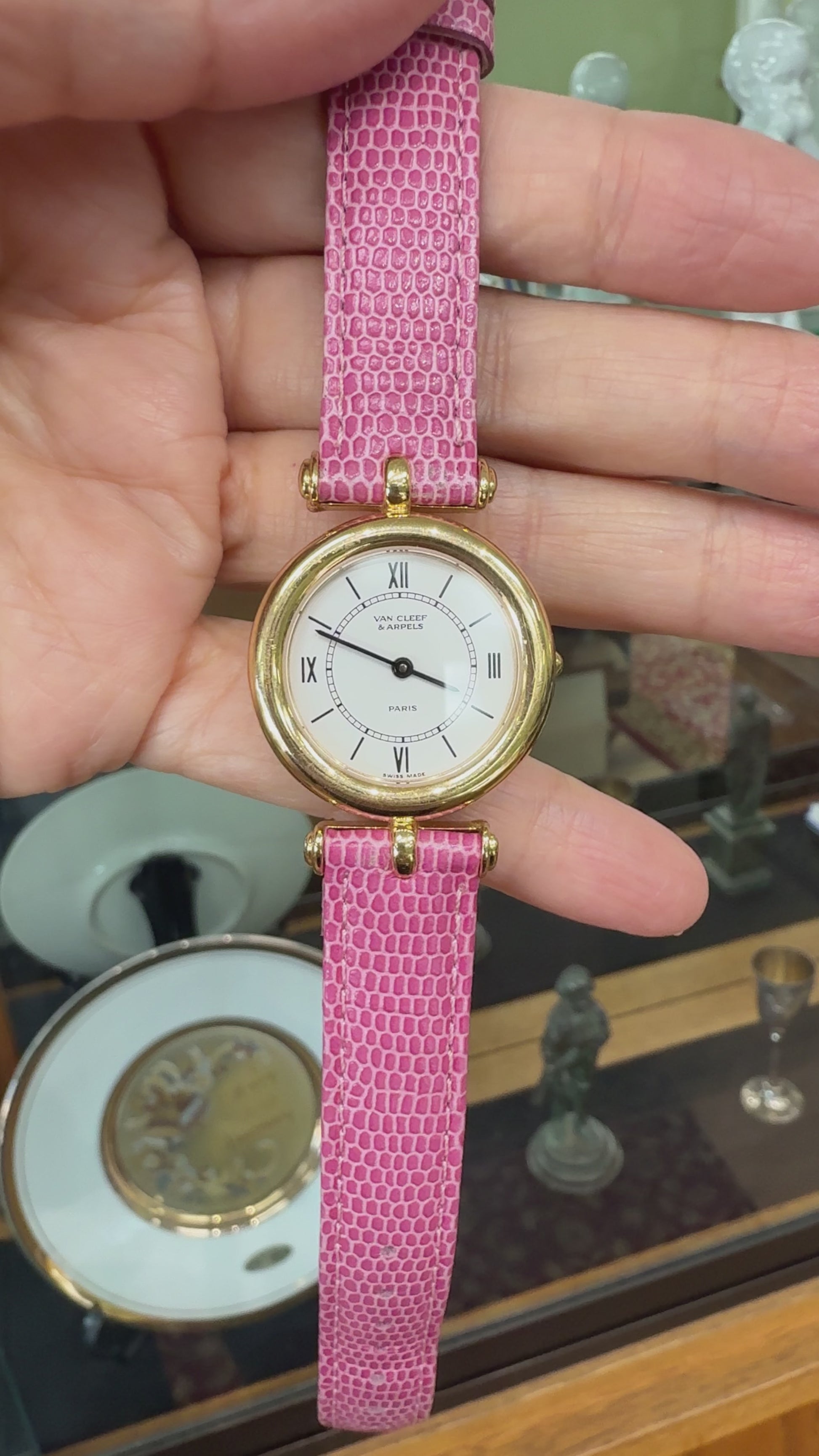 Rare Van Cleef & Arpels 18k Yellow Gold Watch