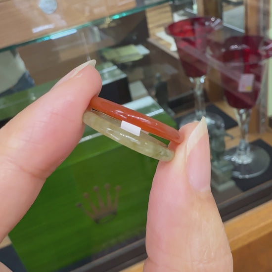 Pair of Nephrite Jade Stacking Bands