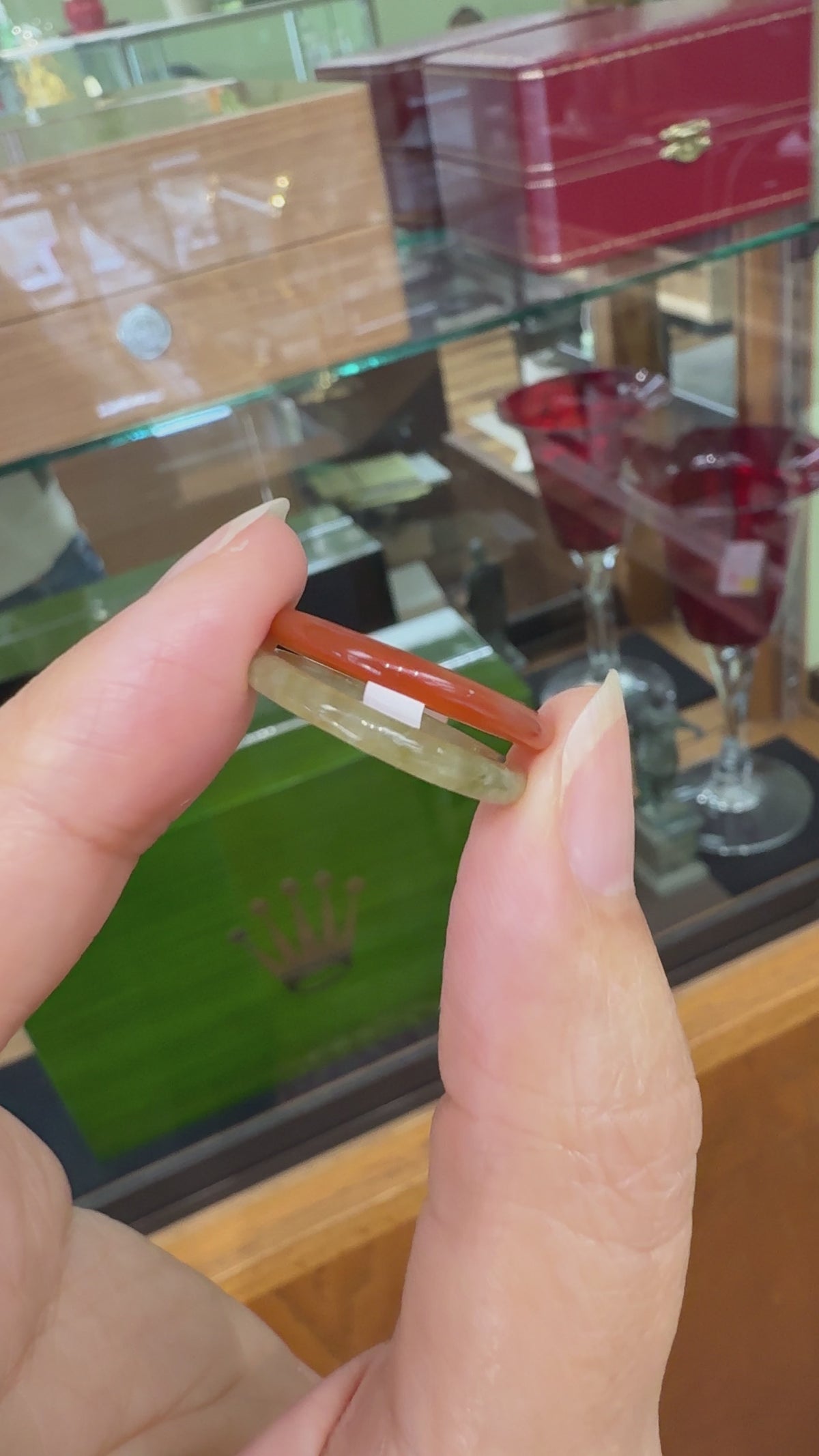 Pair of Nephrite Jade Stacking Bands