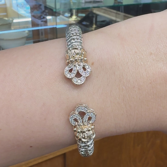 Alwand Vahan Diamond Cuff Bracelet 14k Gold/Sterling Silver
