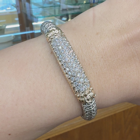Alwand Vahan 8mm Diamond Bracelet 14k/Sterling Silver