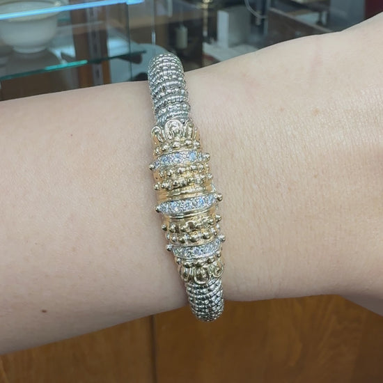 Alwand Vahan 8mm Diamond Bracelet 14k/Sterling Silver