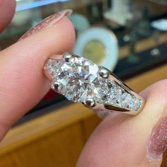 1.5ctw Platinum Diamond Engagement Ring