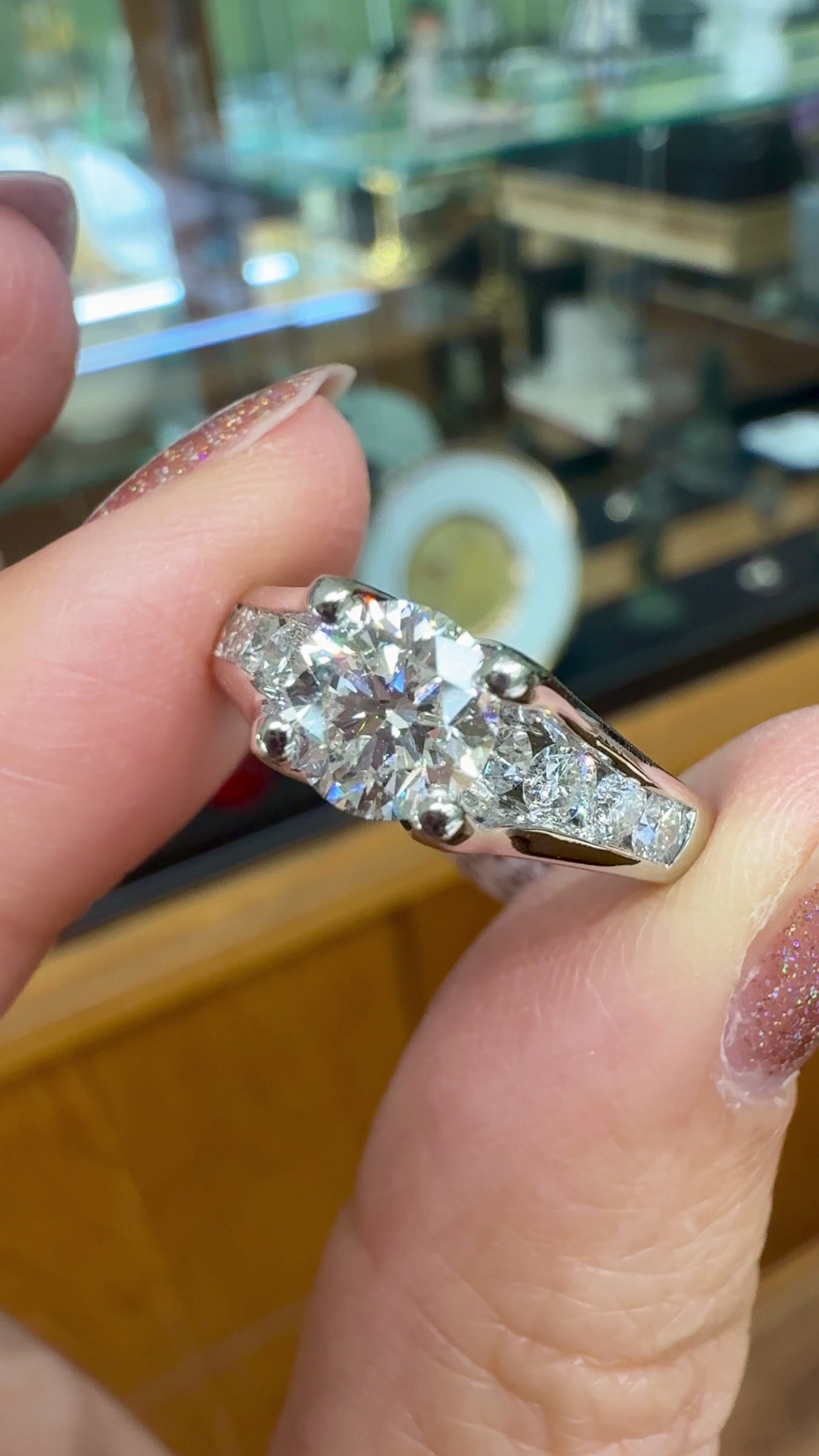 1.5ctw Platinum Diamond Engagement Ring