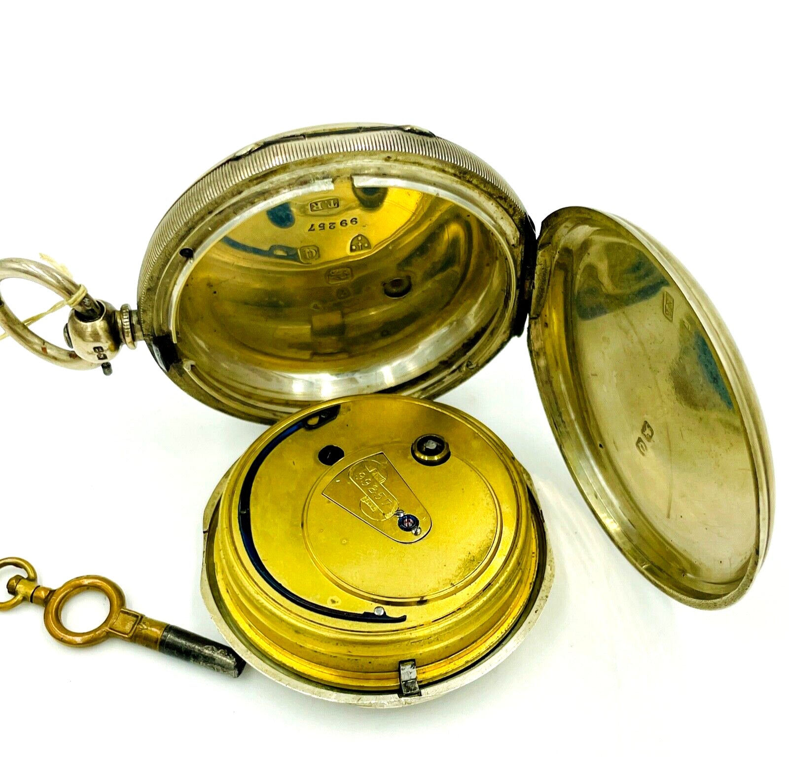 3 Early 2024 pocket watches watchmaker estate, 2 key wind 2 tick