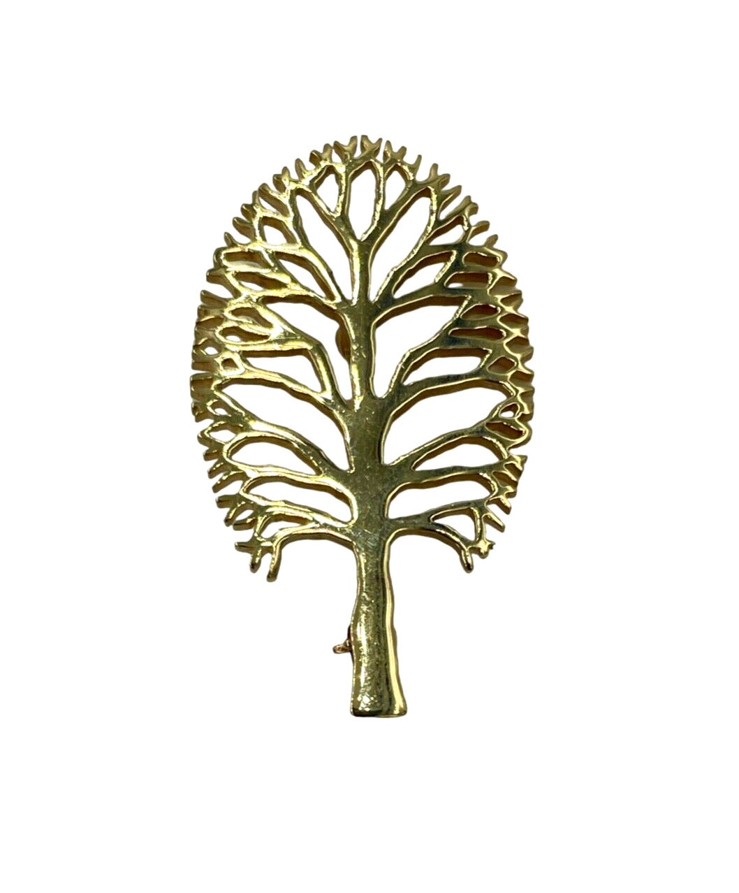 Retired James Avery 60th Anniversary 14k yellow gold Tree Brooch Pin Rare