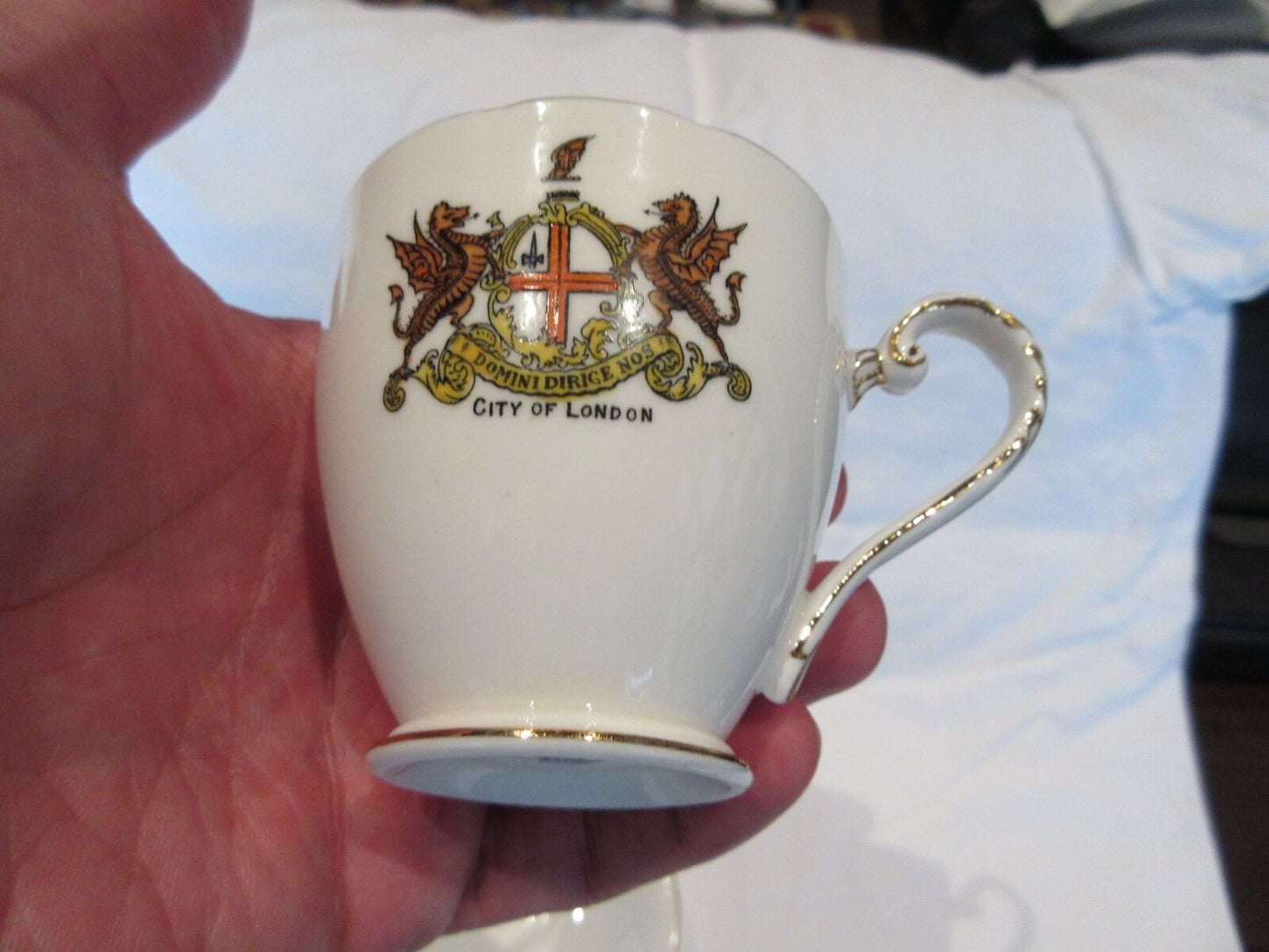Vintage Grafton A.B.J & Sons England City of London Crest Cup Saucer