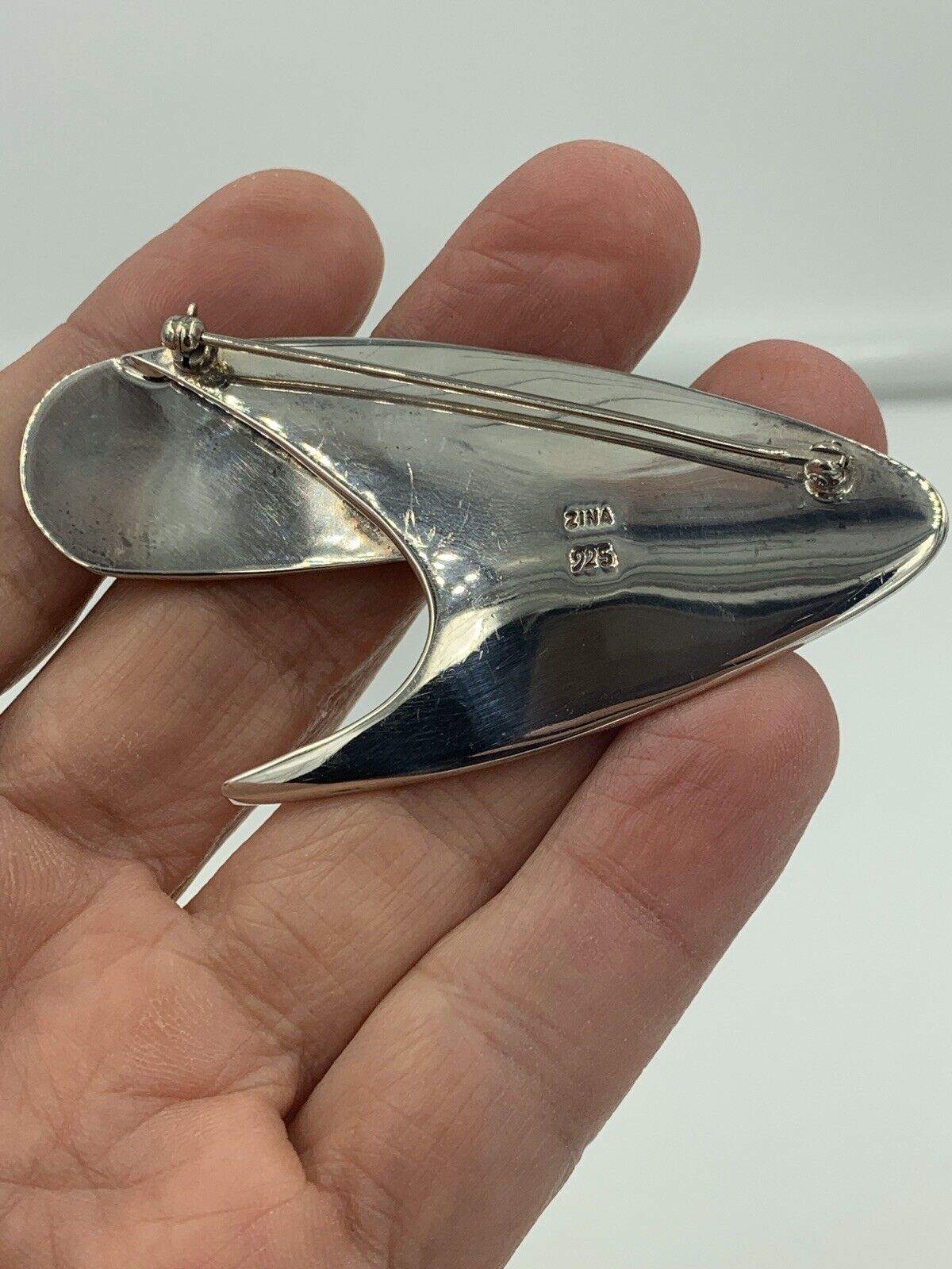 Sterling silver 925 factory brooch.