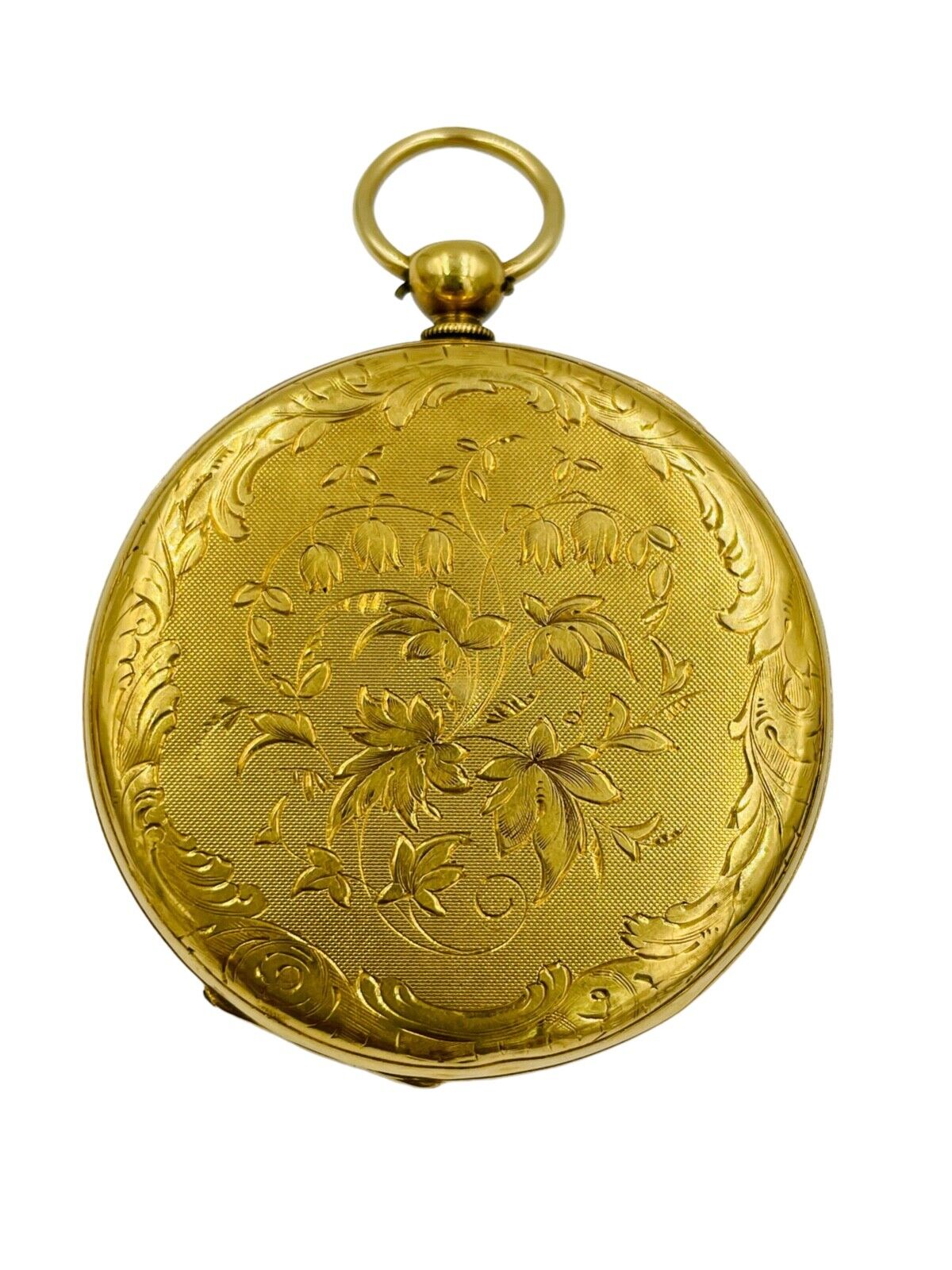 Antique 18k Gold Pocket Watch by John Harrison Liverpool Open face Key wind