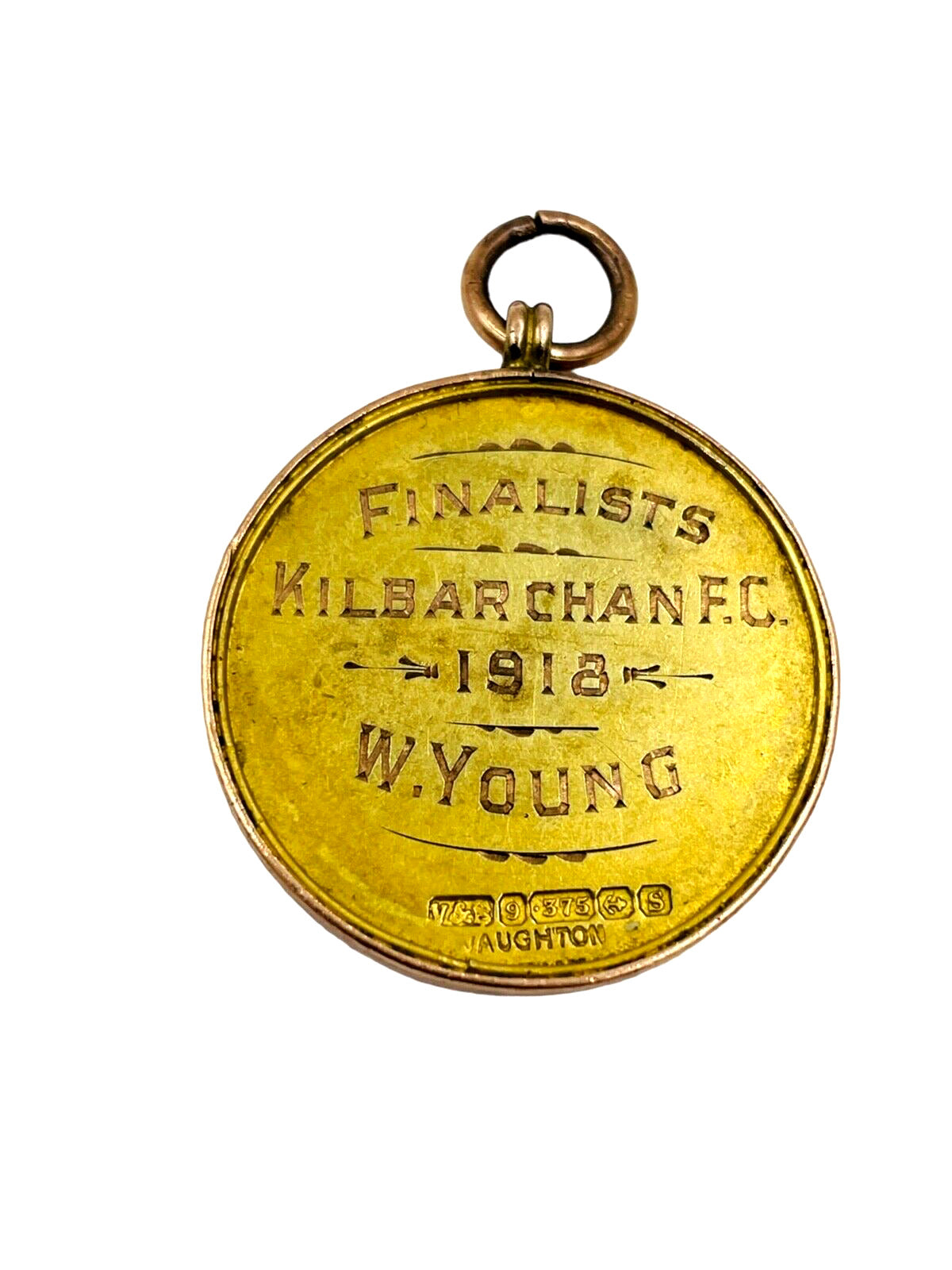 Antique 9ct GOLD Renfrewshire Junior F. A. Challenge Cup 1918 MEDAL AWARD