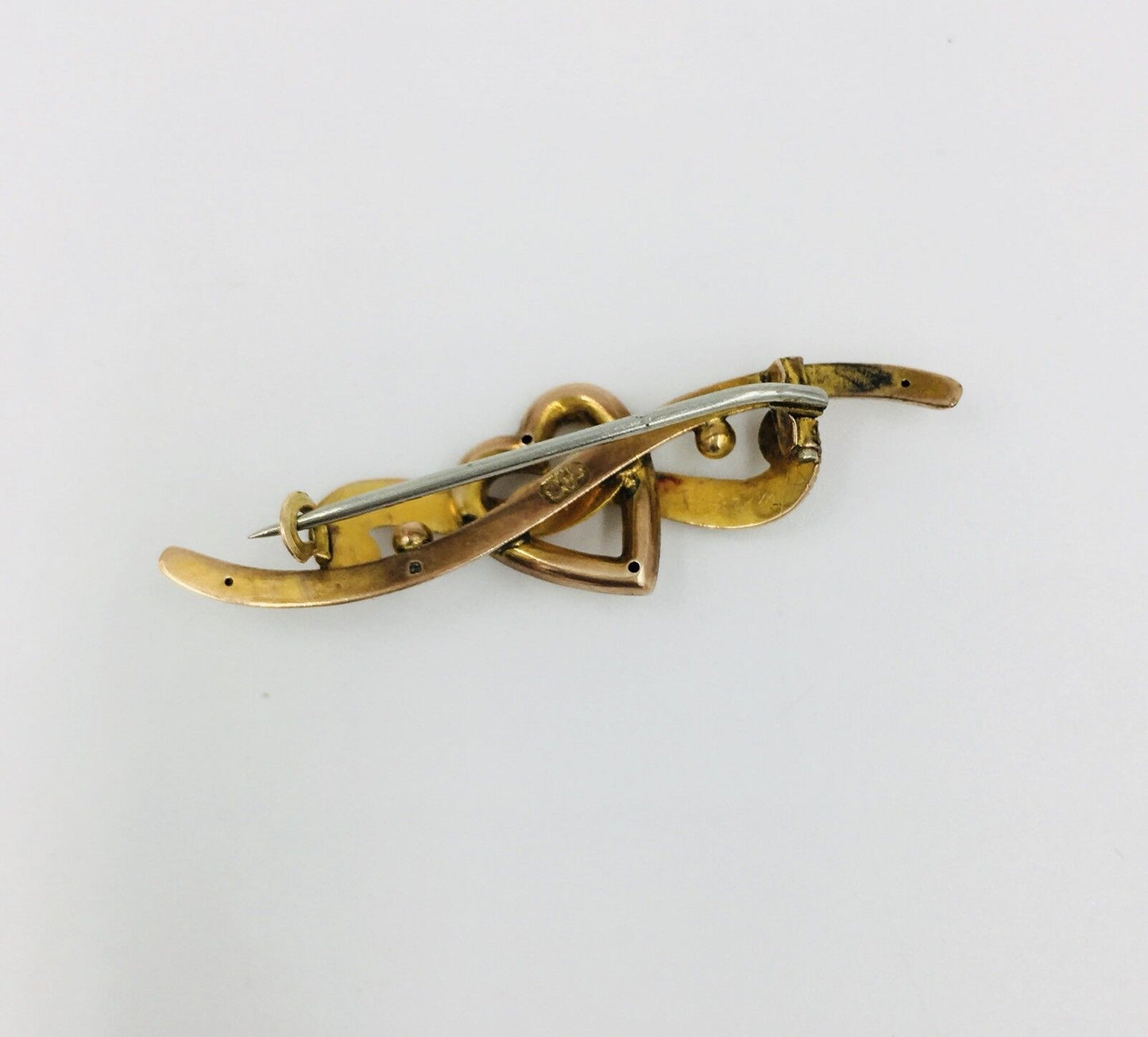 Victorian Sweetheart 9K Yellow gold Brooch Pin
