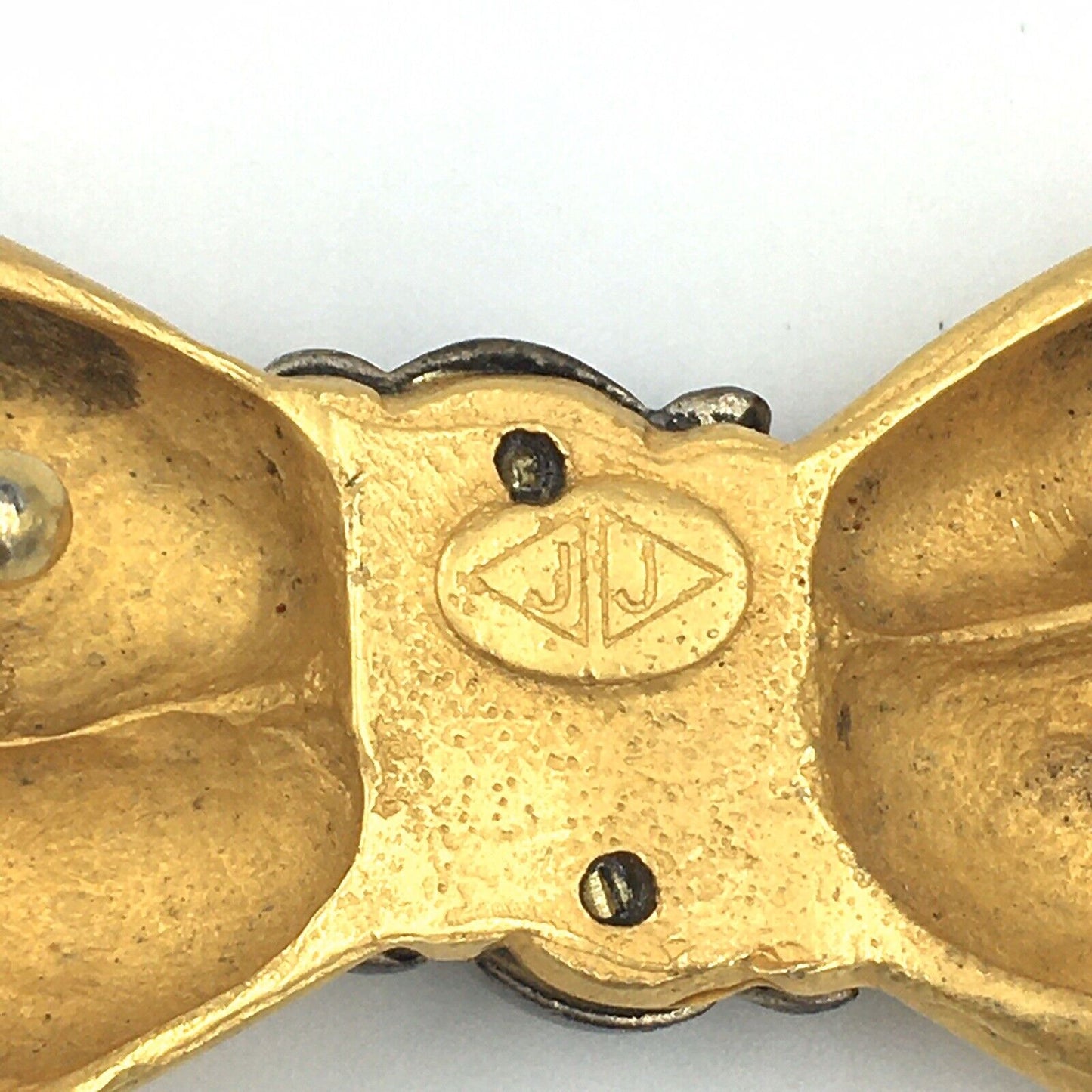 Vintage Judith Jack Marcasite Gold Tone Bow Belt Buckle