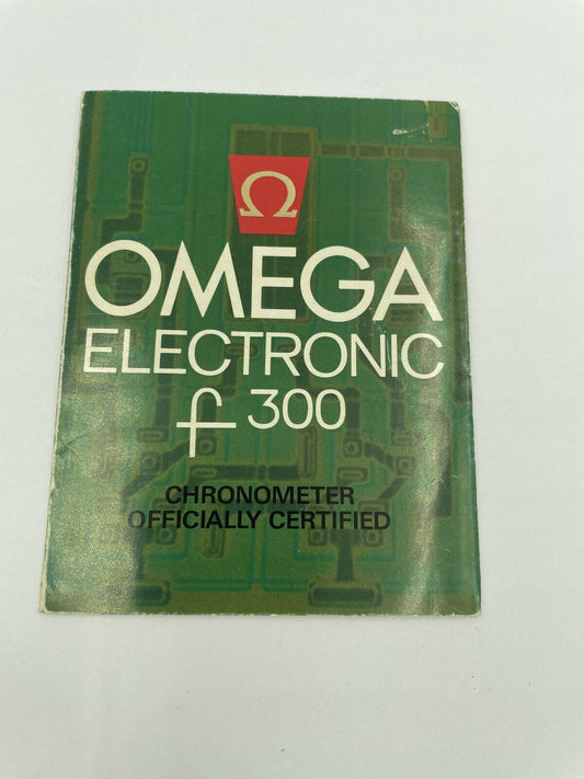 Rare Original Omega Electronic F300Hz Booklet