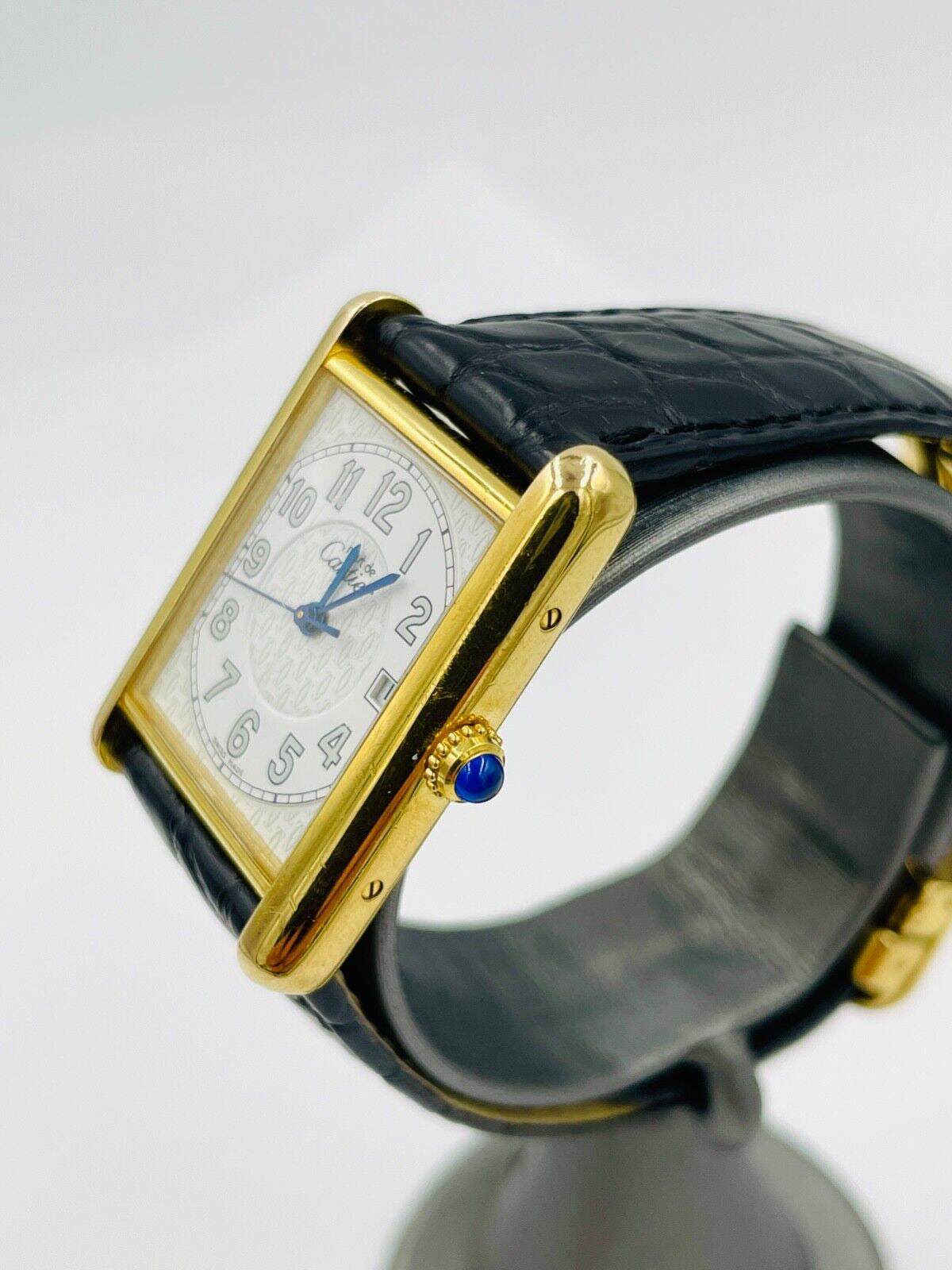 Cartier must de Cartier 2413 18K Gold Vermeil Wristwatch Men's full size