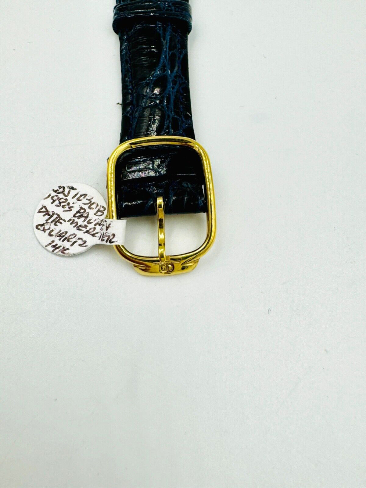 Vintage Baume Mercier Classima  Quartz Men's Watch 14K Yellow Gold