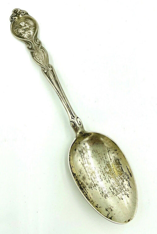 Unger Brothers Sterling Spoon, Loves Dream Teaspoon, 5 7/8" Mono.  Very Nice.