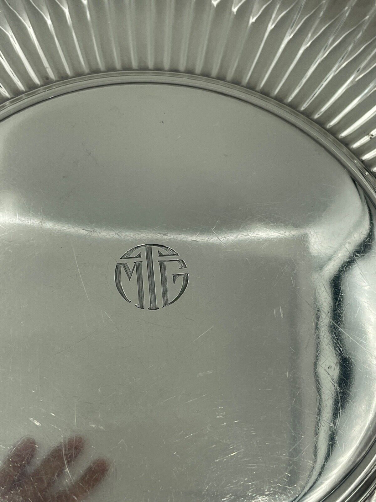 Vintage Tiffany & Co. Makers Sterling Silver 19554 Tray platter John C. Moore II
