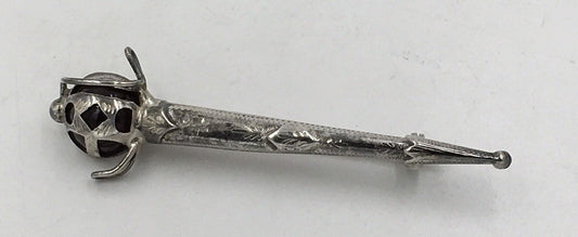 Scottish Sword Fencing Celtic Agate Brooch pin