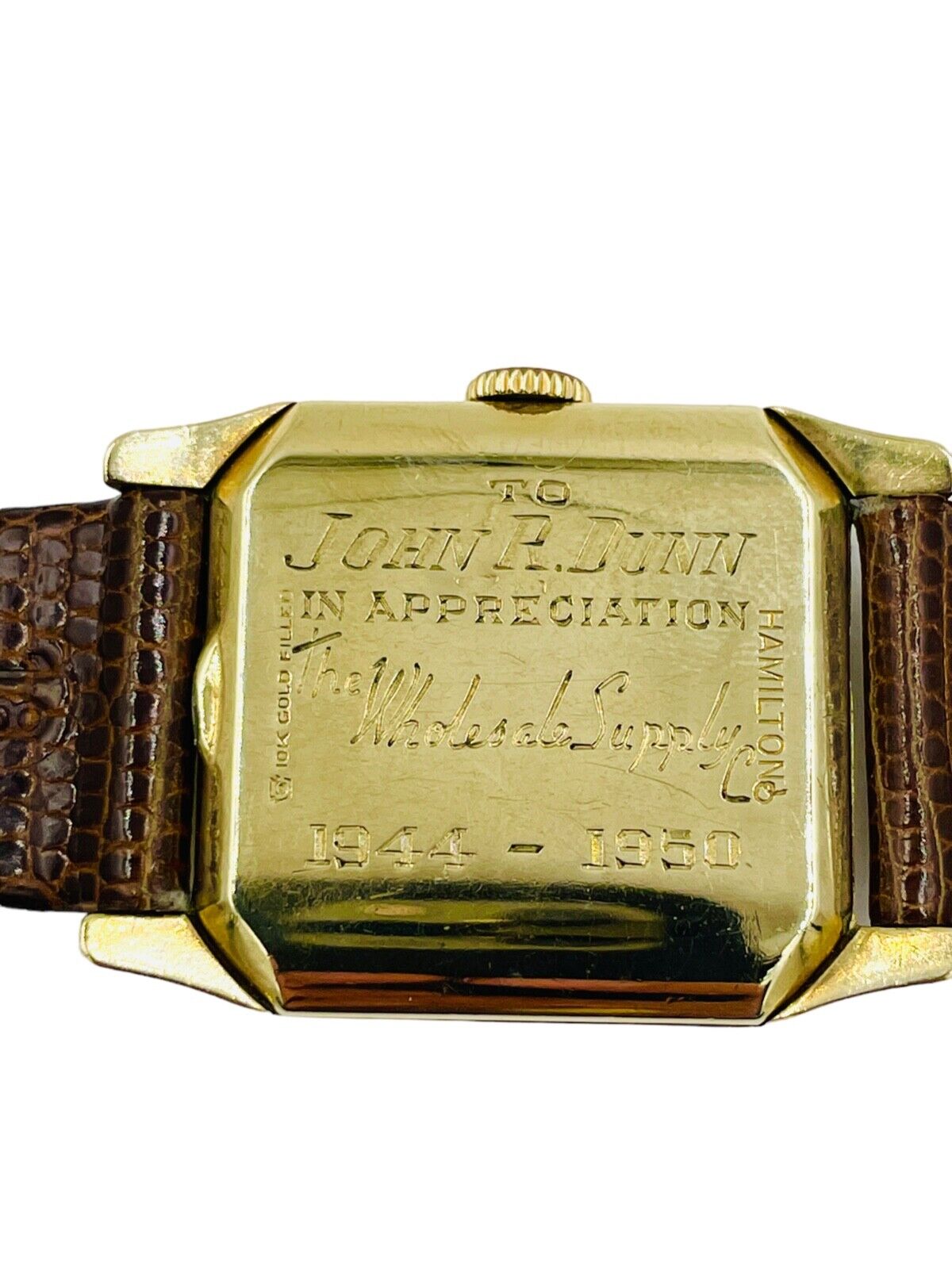 Hamilton Lambert 17j 10k gold filled wrist watch running strong