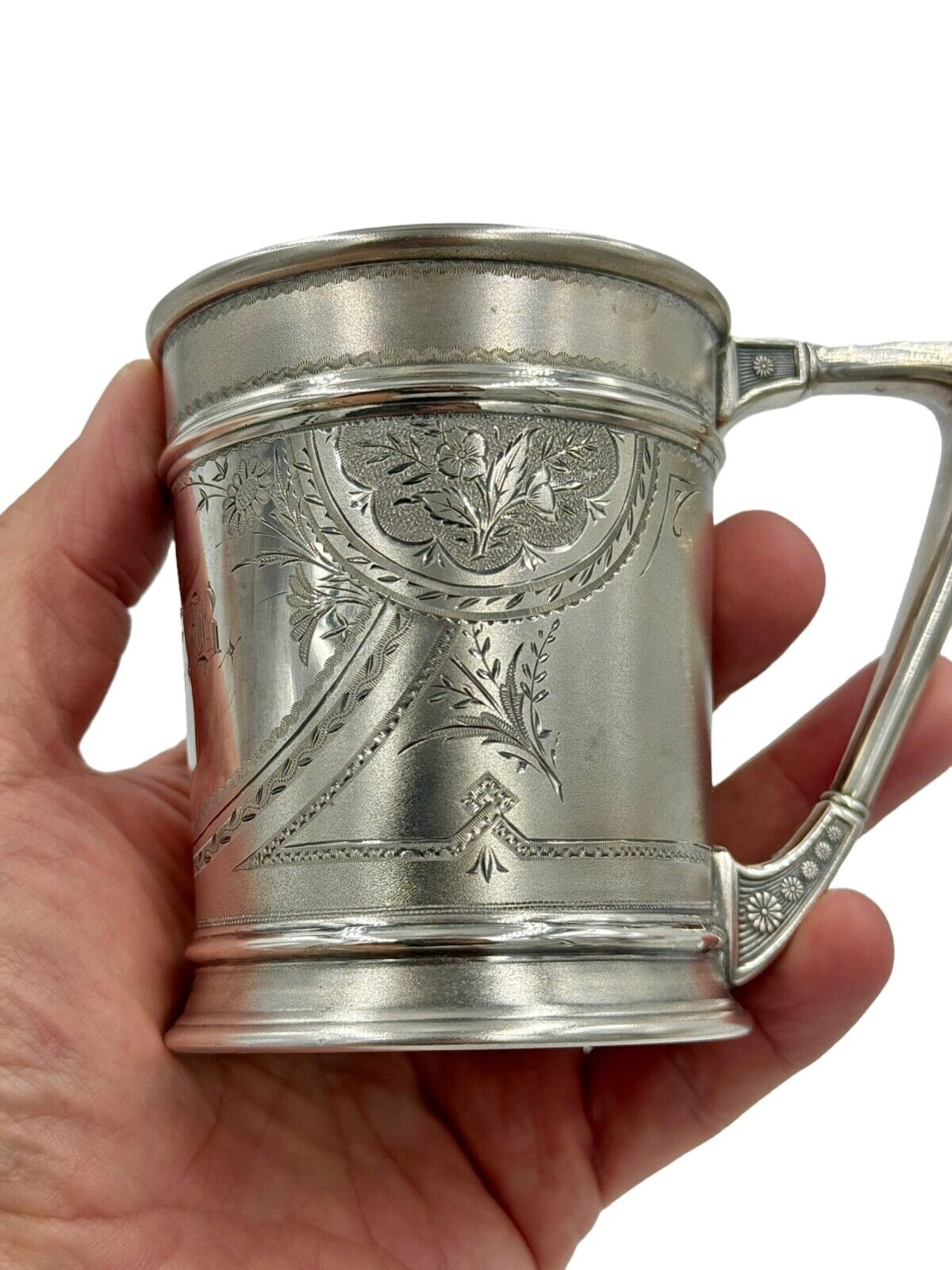 Antique Whiting Manufacturing Co. Aesthetic Sterling Silver Cup Mug