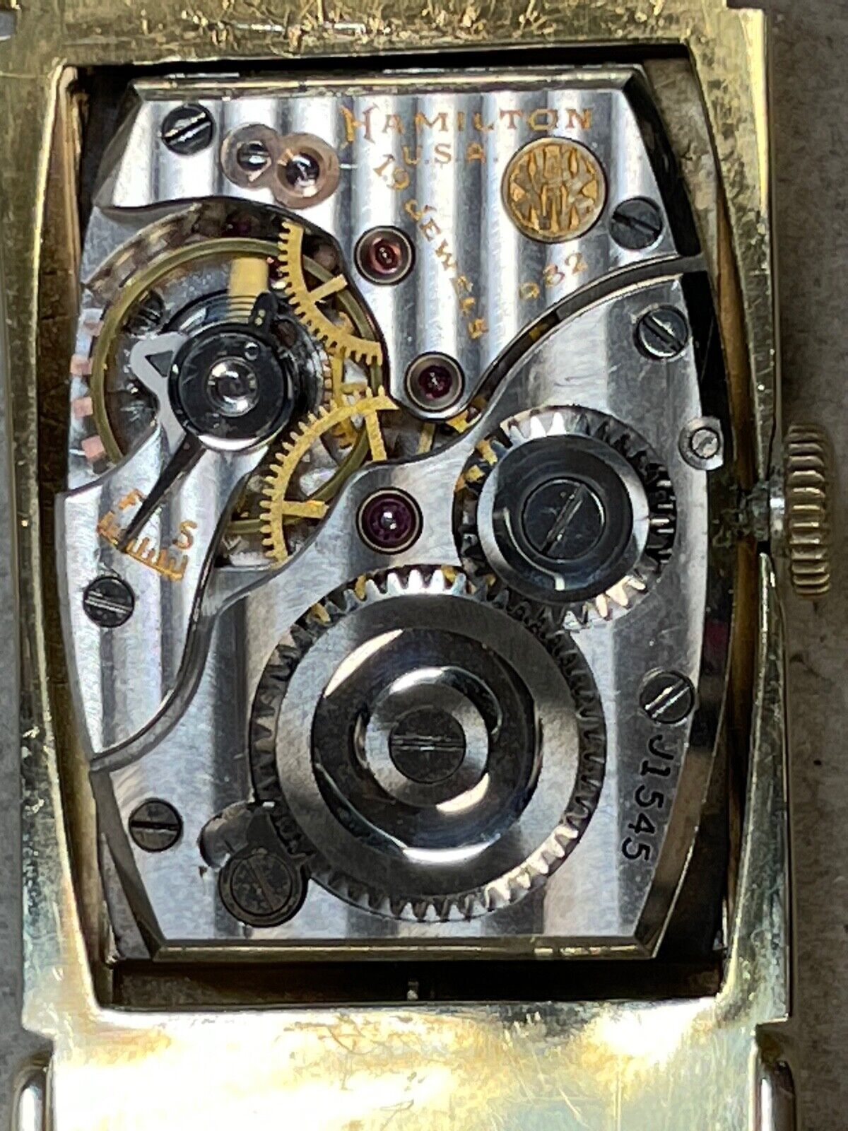 Hamilton Gilman 14K Yellow Gold Watch 982 Mechanical 43mm