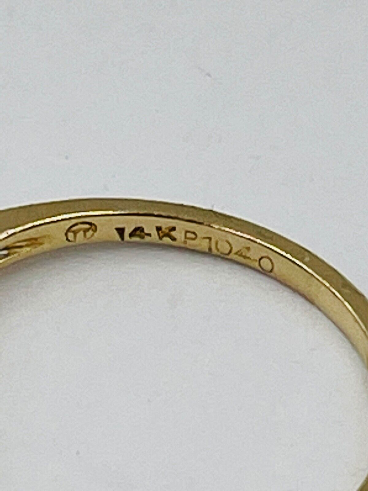 Antique 14k Yellow gold .15ct VS Diamond Ring Hallmarked Orange Blossom