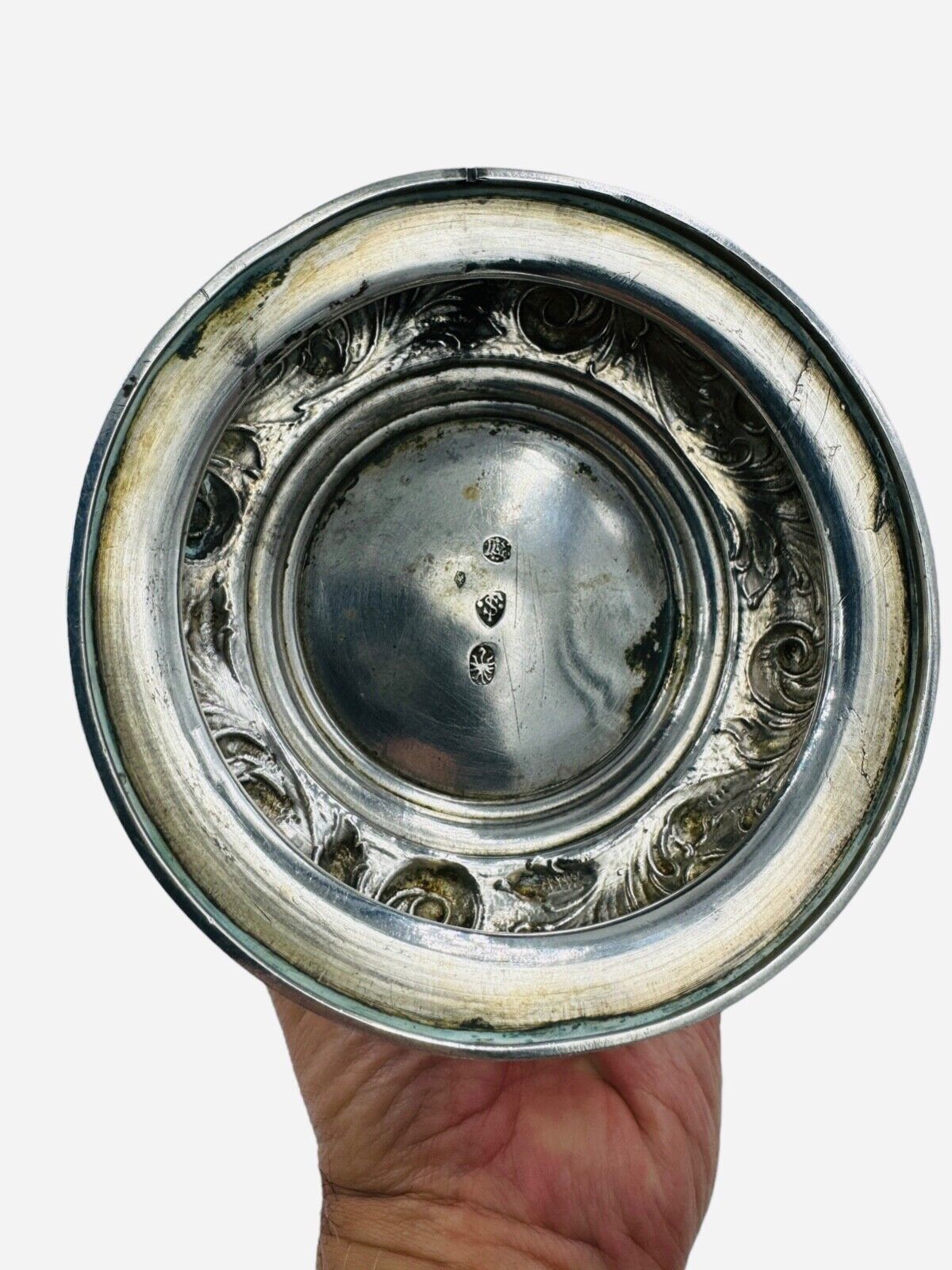 Antique 19th Century Schleissner Hanau Silver Tankard Mug