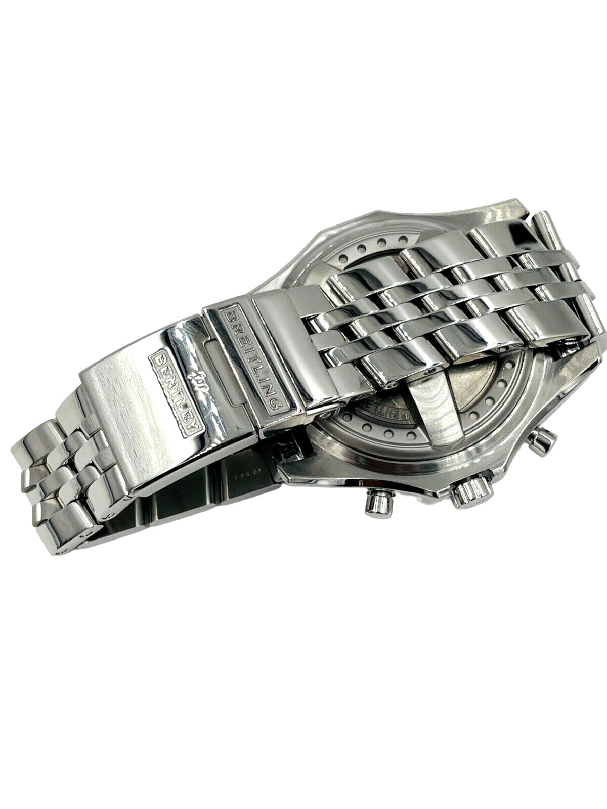 Breitling Bentley Motors Black Dial Chronograph Mens Watch A44362