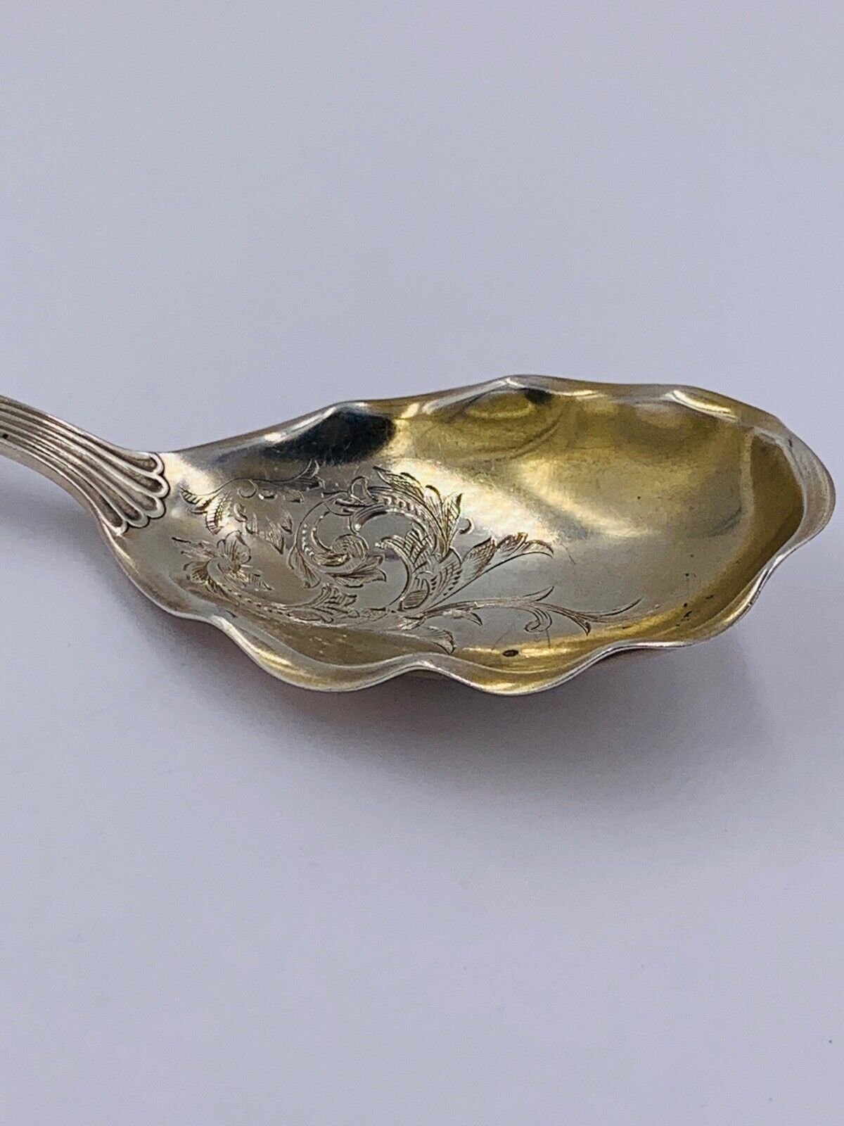 Medici Old By Gorham Sterling Silver Casserole Spoon Brite-Cut 7 1/4