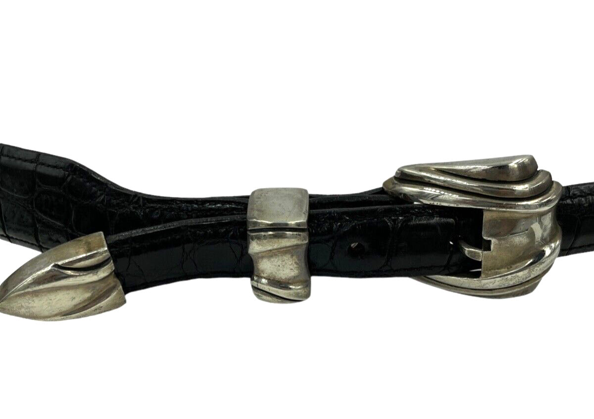 Big Al Limited Edition sterling Silver 925 Leather belt Buckle