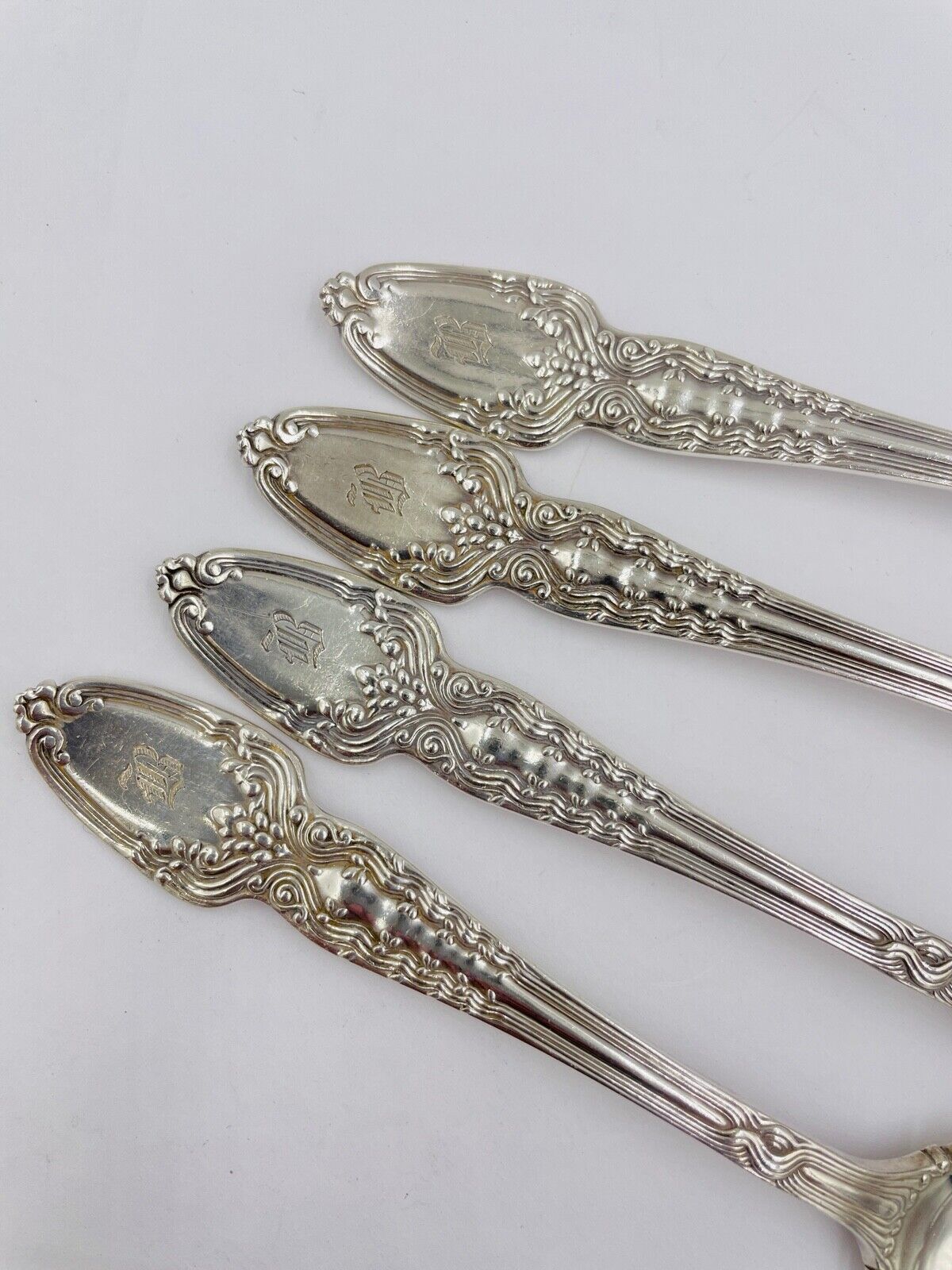 Broom Corn by Tiffany & Co. Sterling Silver Pastry Fork 4-tine 6" set of 4