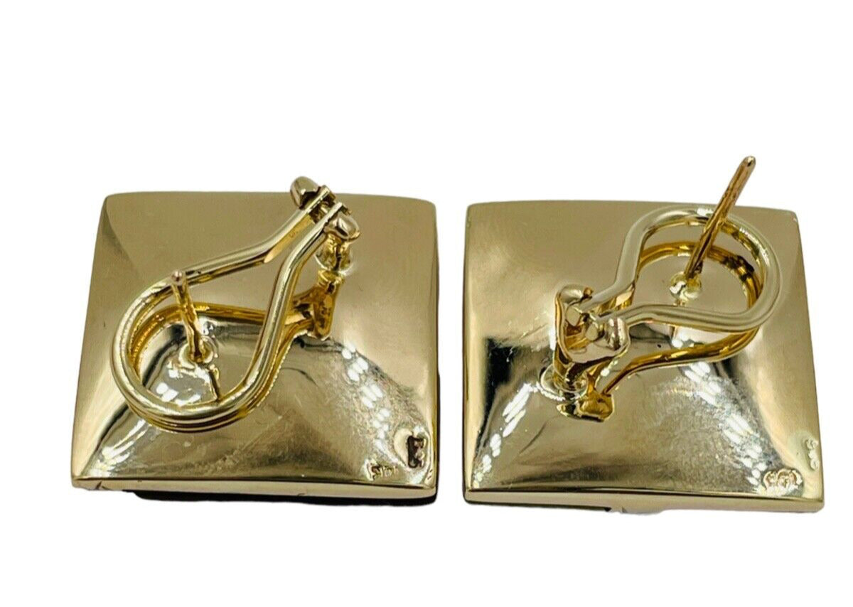 14k Yellow gold Citrine, Diamond earrings Multi gemstone