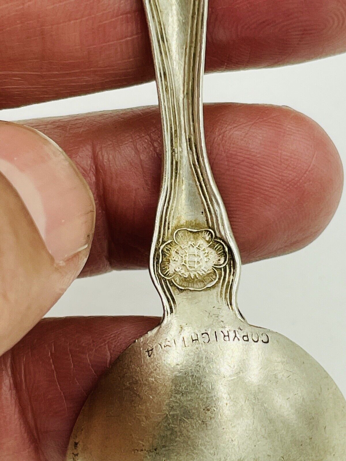 Unger Brothers Jonquil Sterling Silver Spoon 1904 6" long
