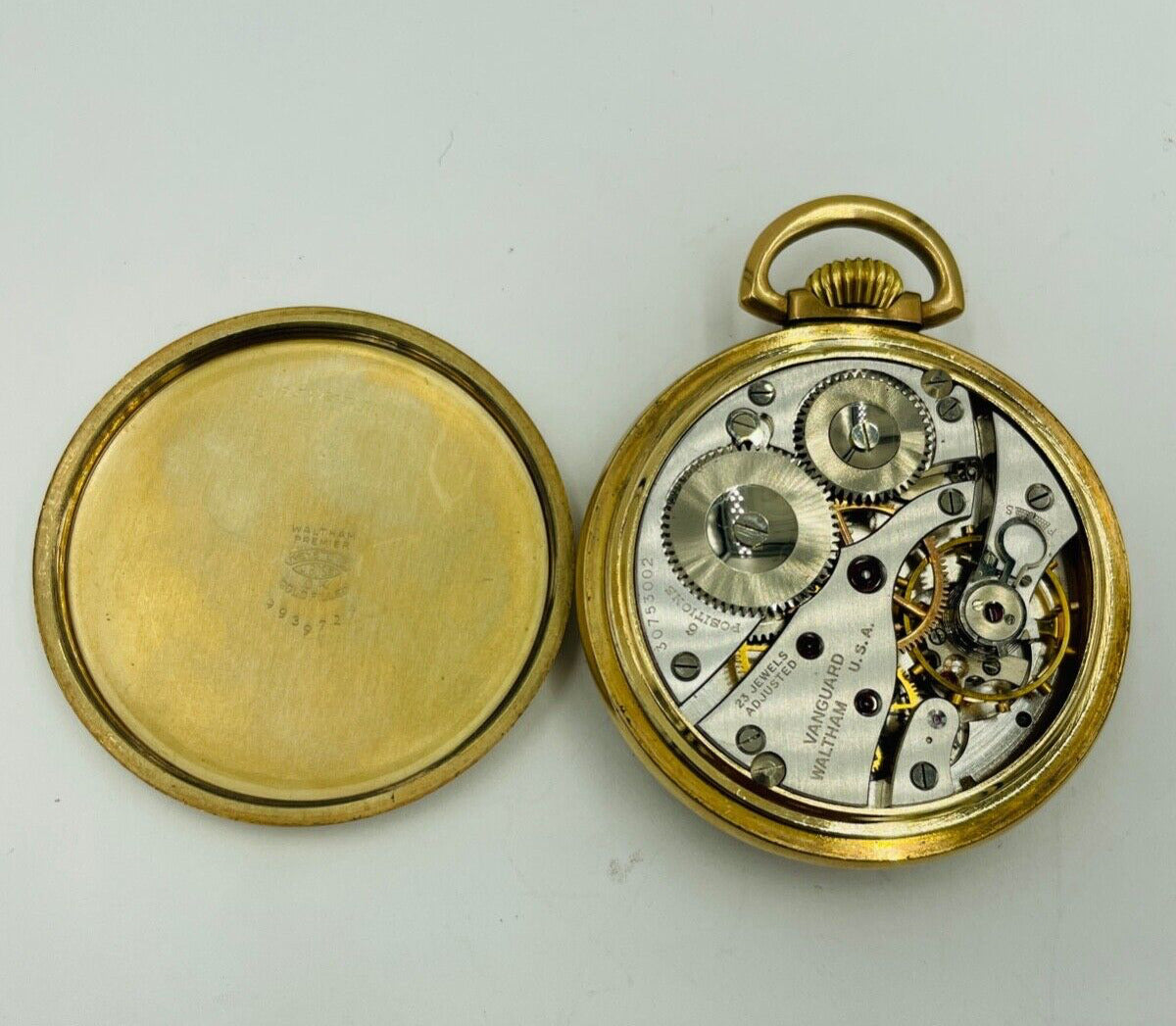 Waltham Vanguard Model 1908 23 Jewel 16 Size 10k Gold Filled Pocket Watch