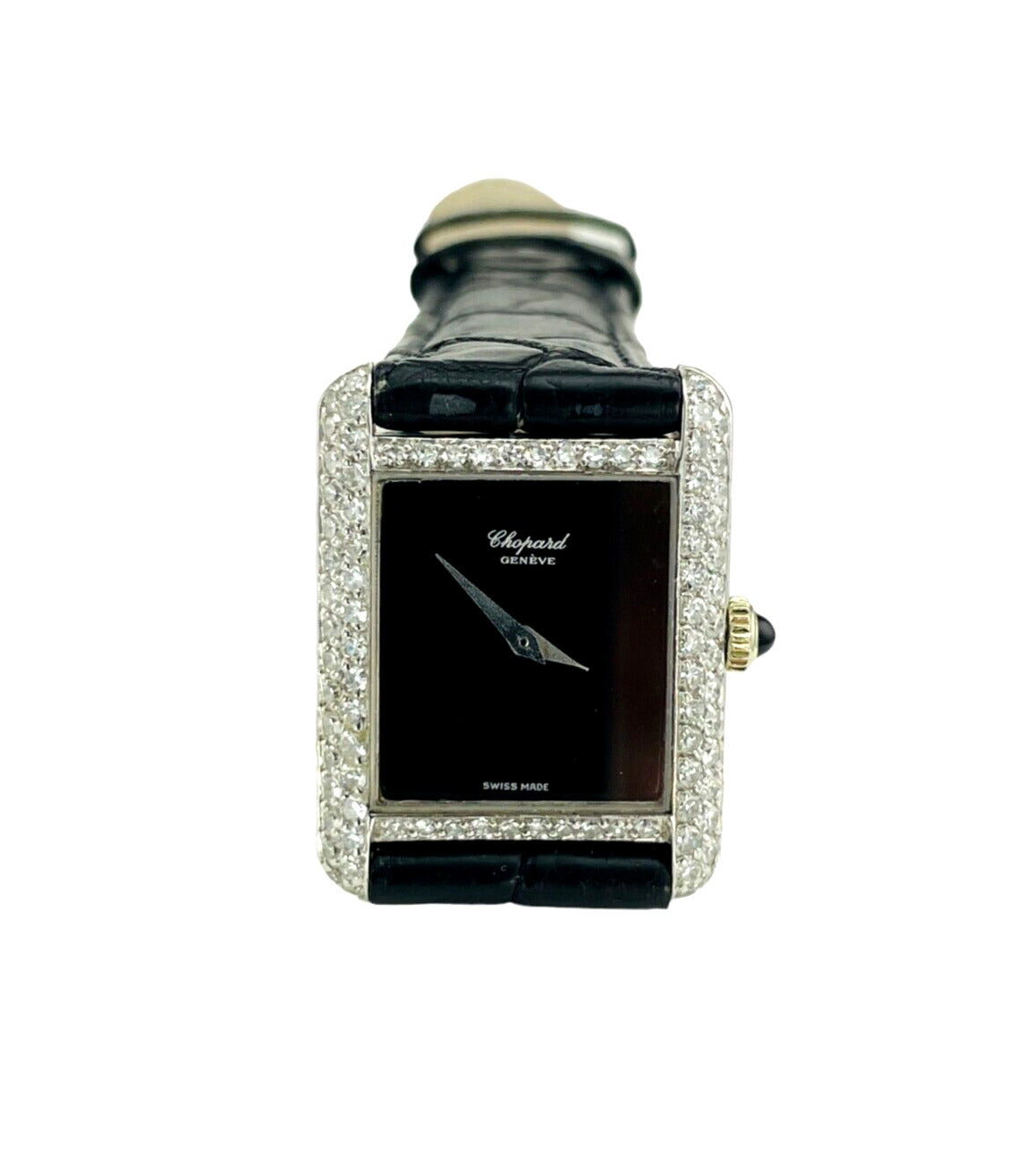 Chopard 18k white gold Pave Diamond watch Estate Watch