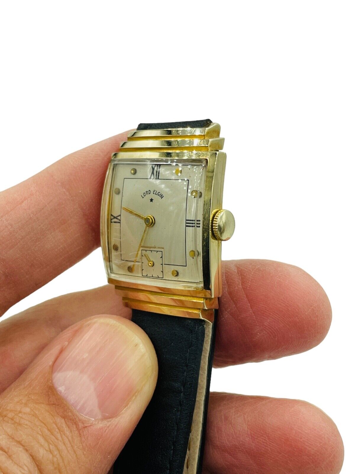 Vintage Lord Elgin 14k Solid Gold Cal 559 21 Jewels Men's Watch